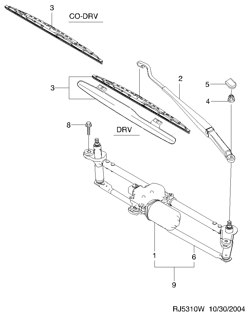 DAEWOO 96476633 - Spazzola tergi autozon.pro