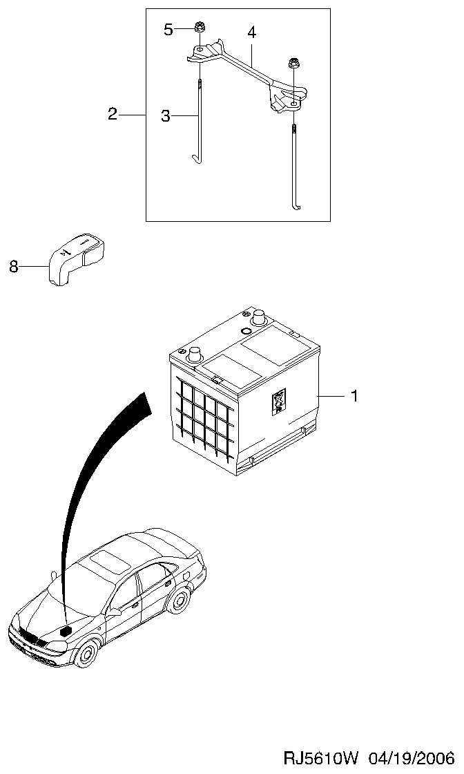 Chevrolet 42669431 - Batteria avviamento autozon.pro