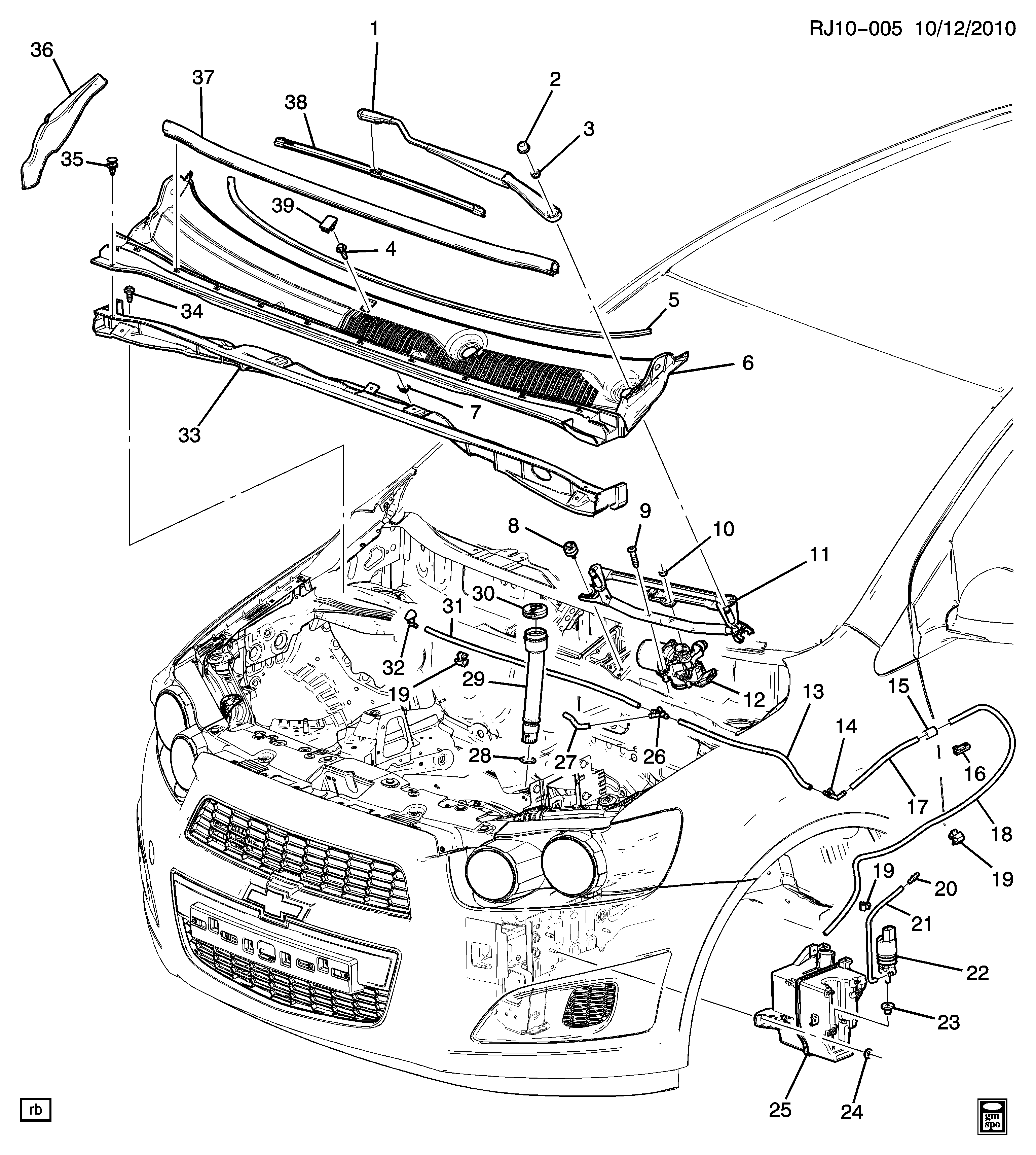 Chevrolet 95228810 - Spazzola tergi autozon.pro