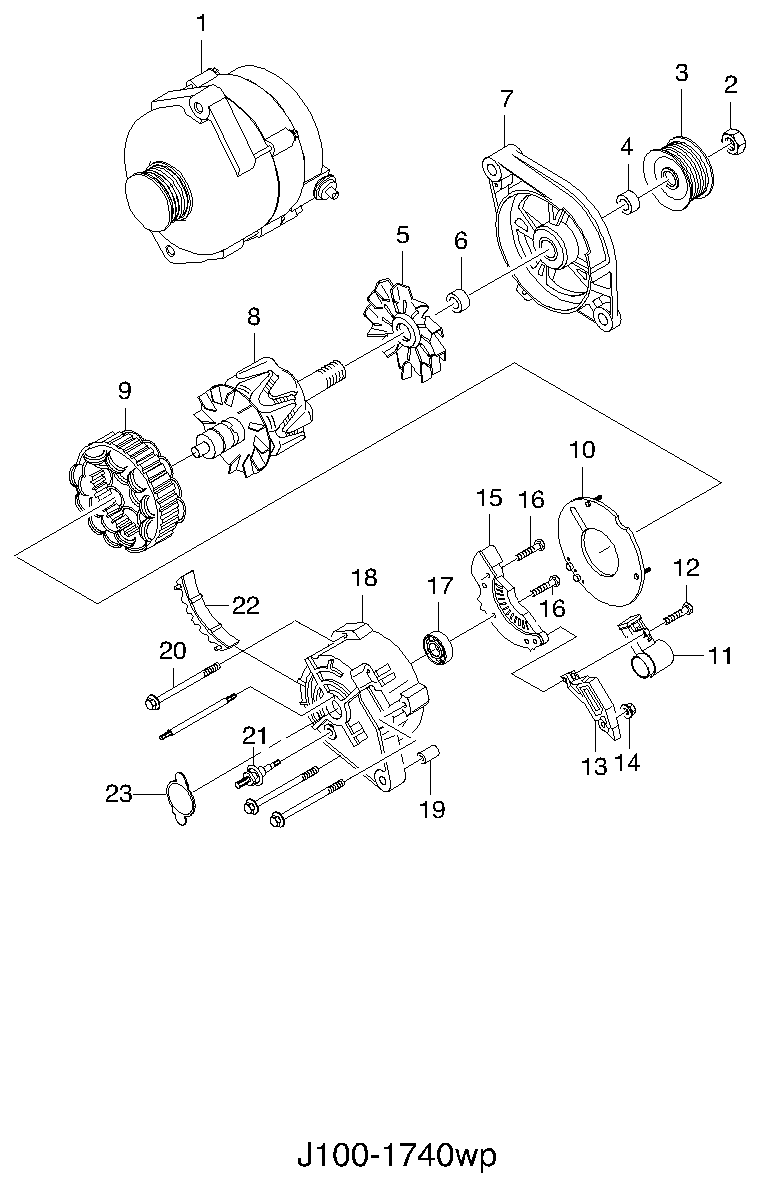 DAEWOO 96258990 - Alternatore autozon.pro