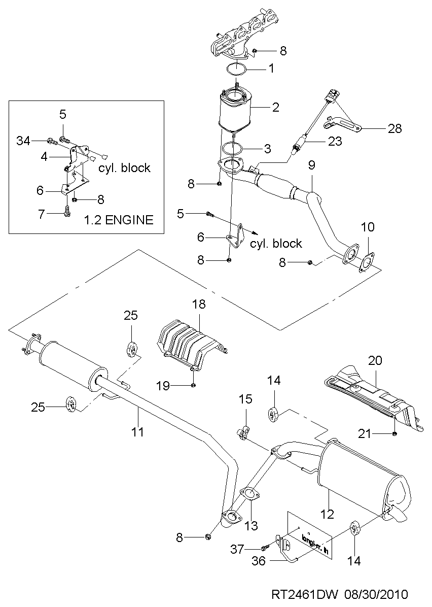 DAEWOO 96394003 - Sonda lambda autozon.pro