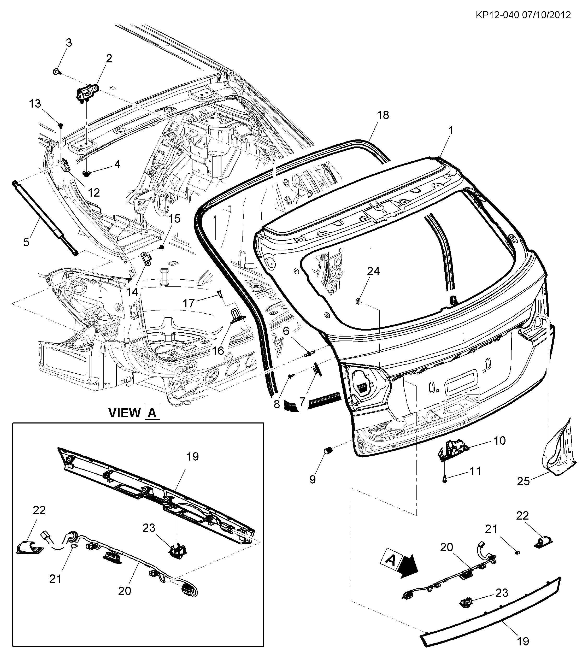 Opel 13502178 - Luce targa autozon.pro