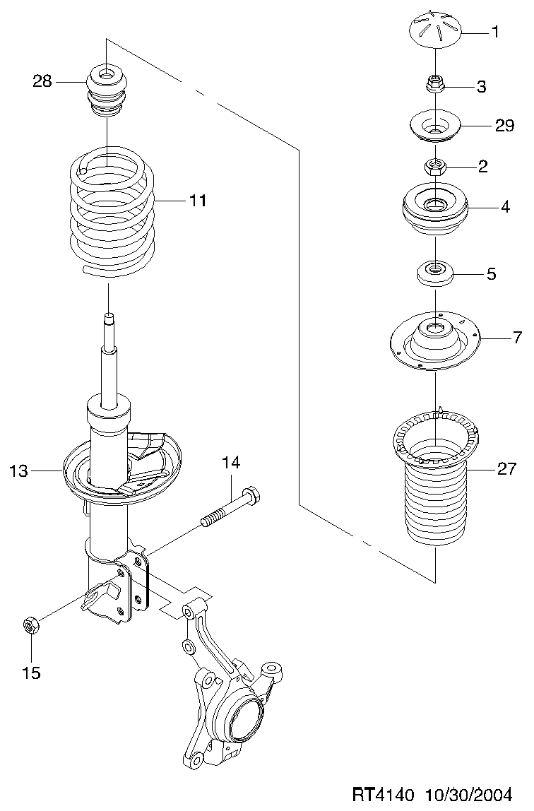 Chevrolet 96410165 - Ammortizzatore autozon.pro