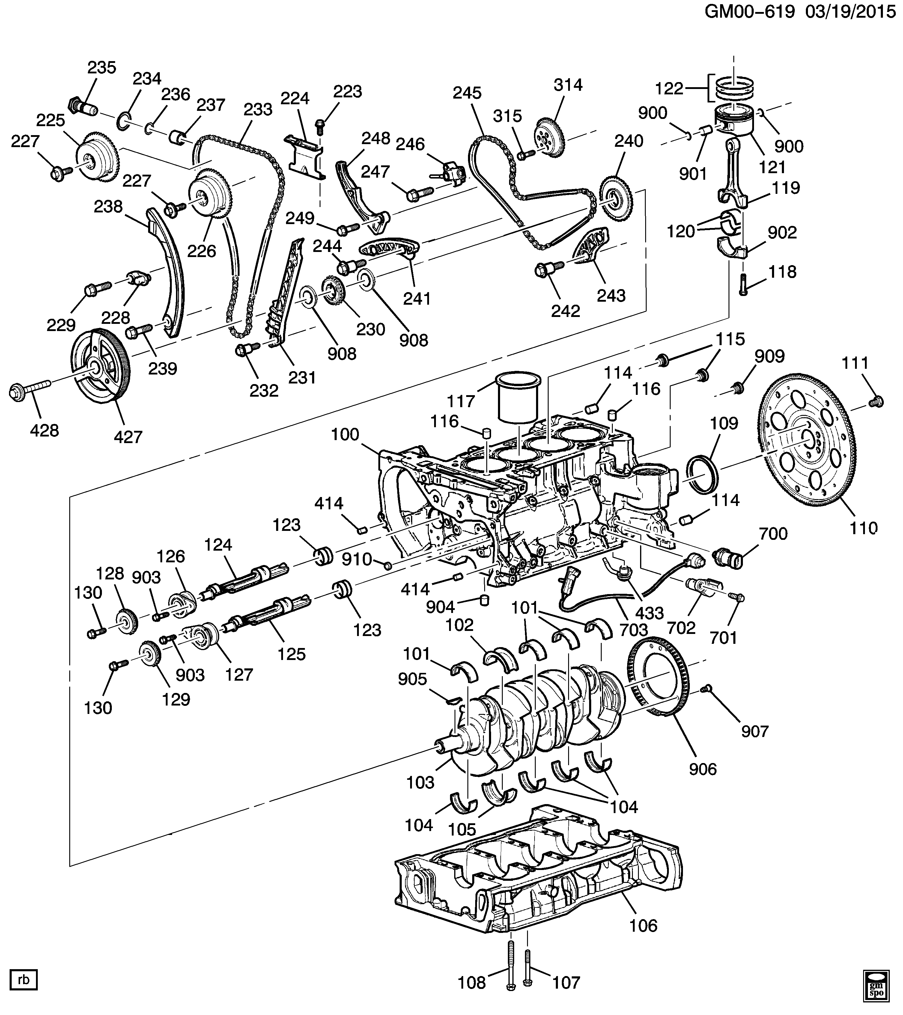 Opel 24461834 - Kit catena distribuzione autozon.pro