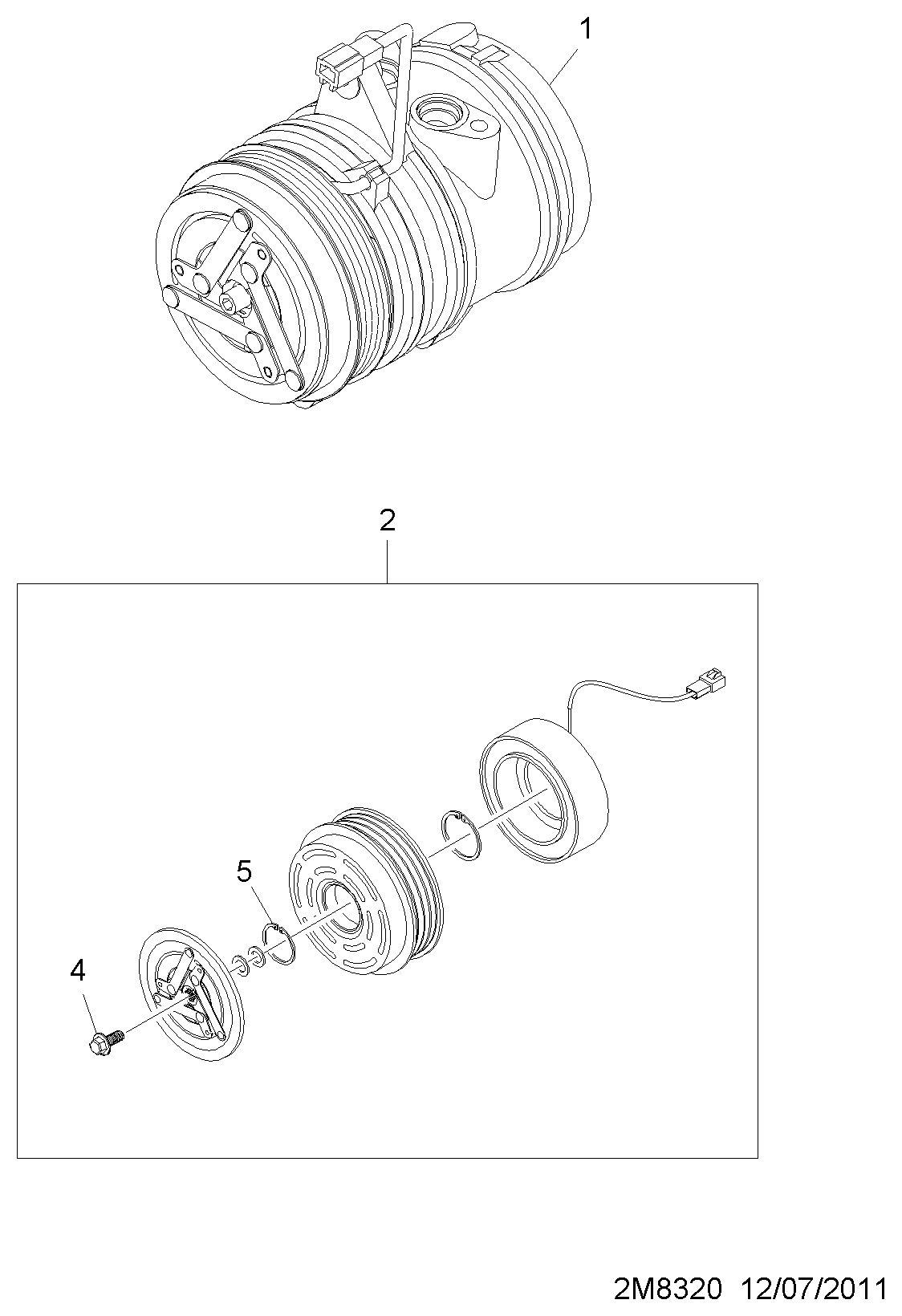 Chevrolet 95485073 - Compressore, Climatizzatore autozon.pro