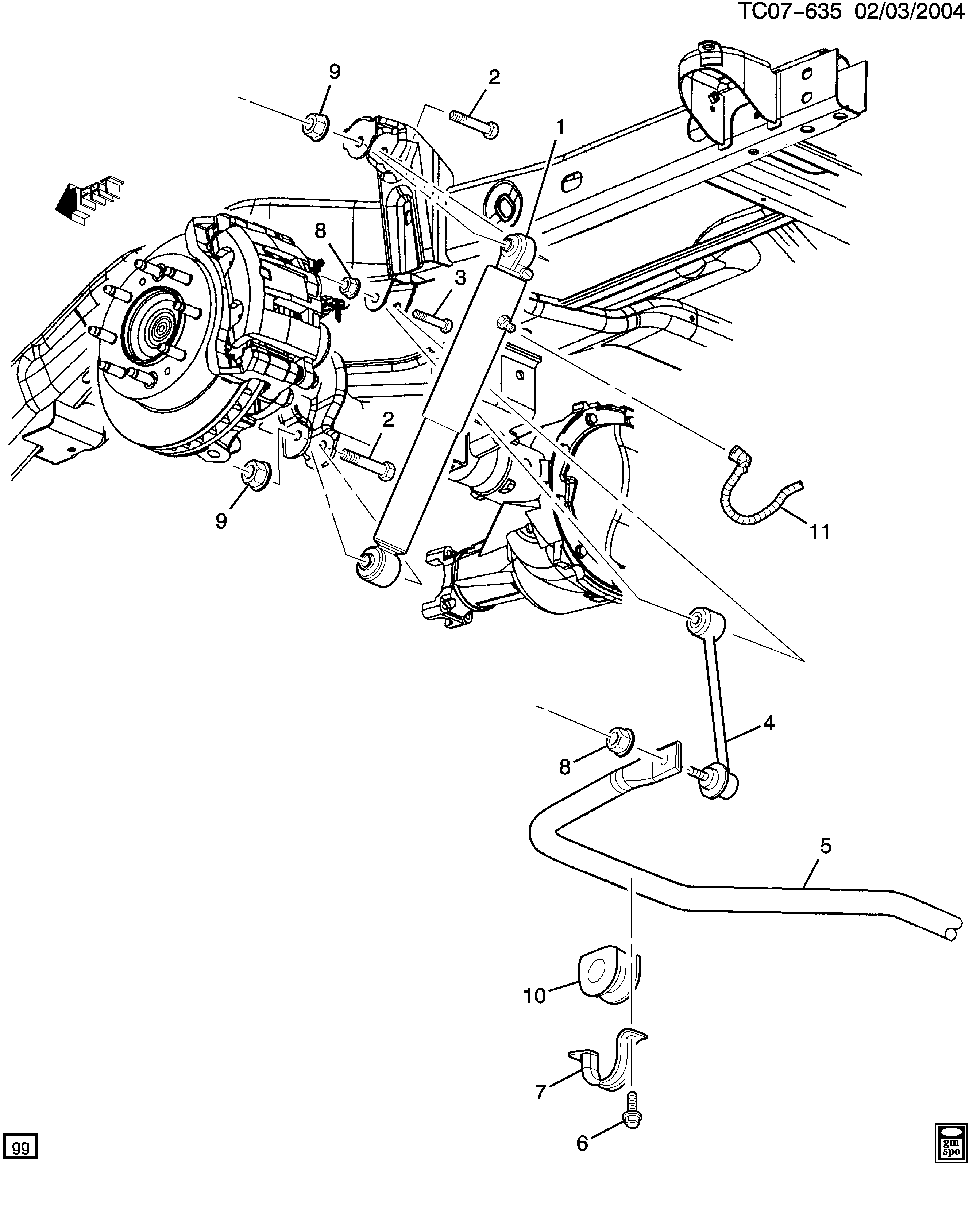 Cadillac 19331451 - Ammortizzatore autozon.pro