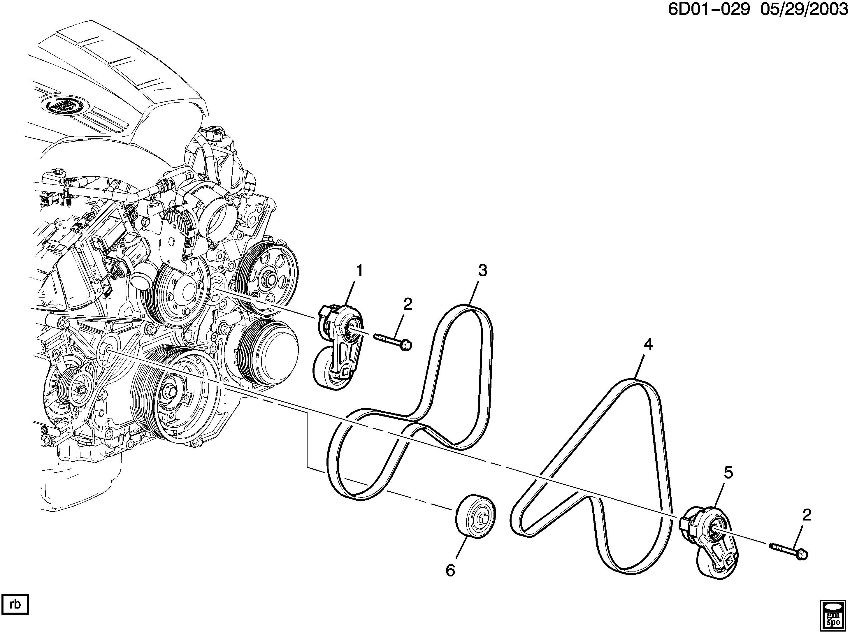 Cadillac 12621991 - Cinghia Poly-V autozon.pro