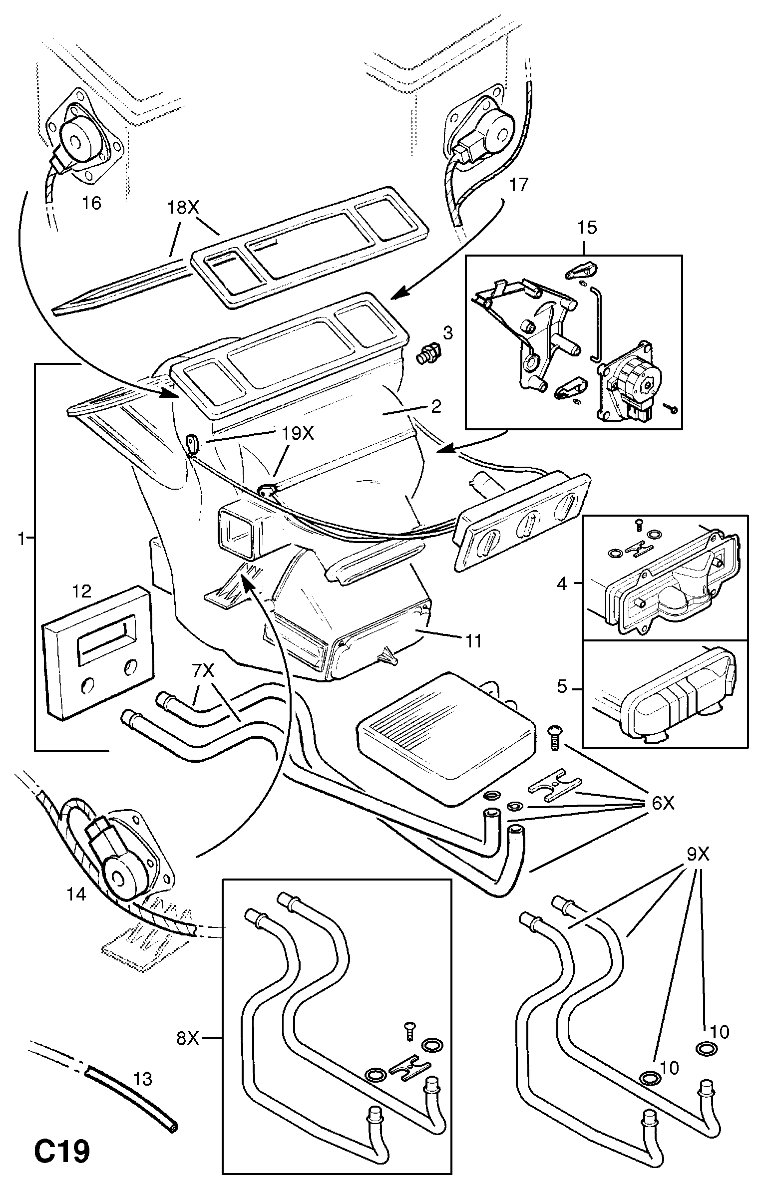 Opel 16 18 110 - Scambiatore calore, Riscaldamento abitacolo autozon.pro