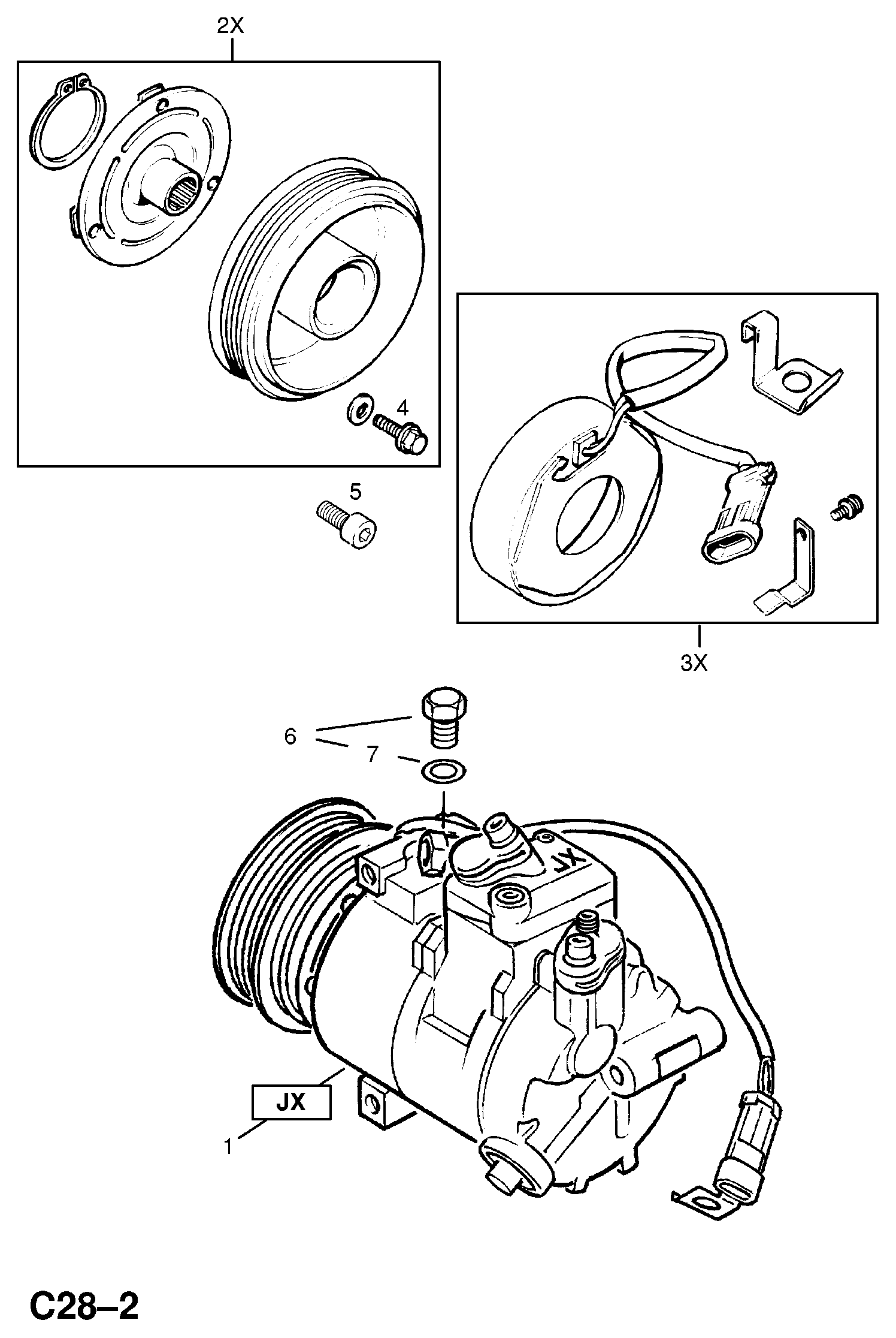 Opel 18 54 142 - Compressore, Climatizzatore autozon.pro