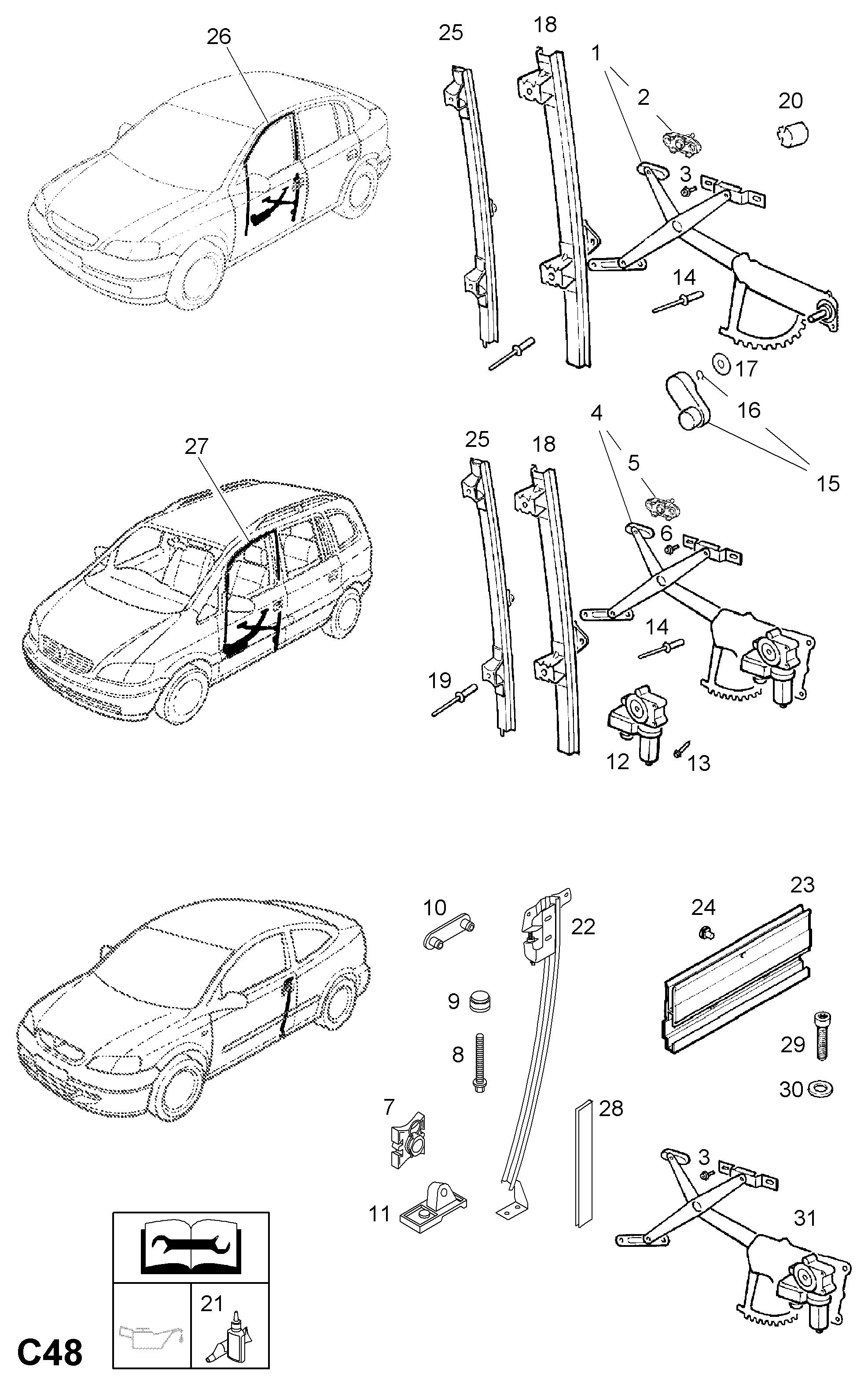 Opel 1 40 274 - Alzacristallo autozon.pro