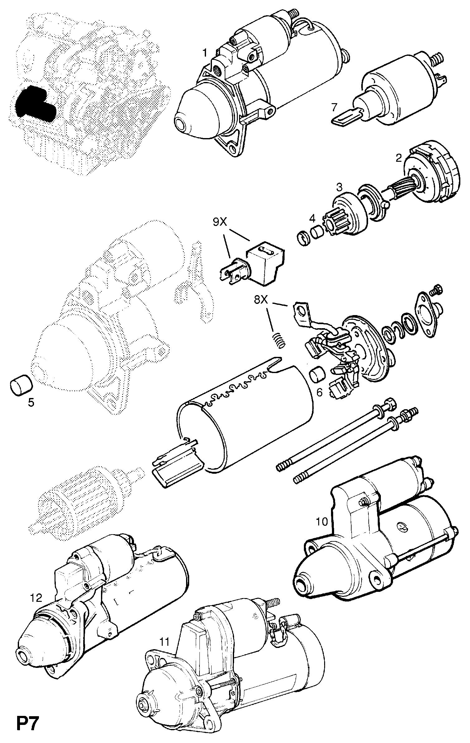 Opel 6202094 - Motorino d'avviamento autozon.pro