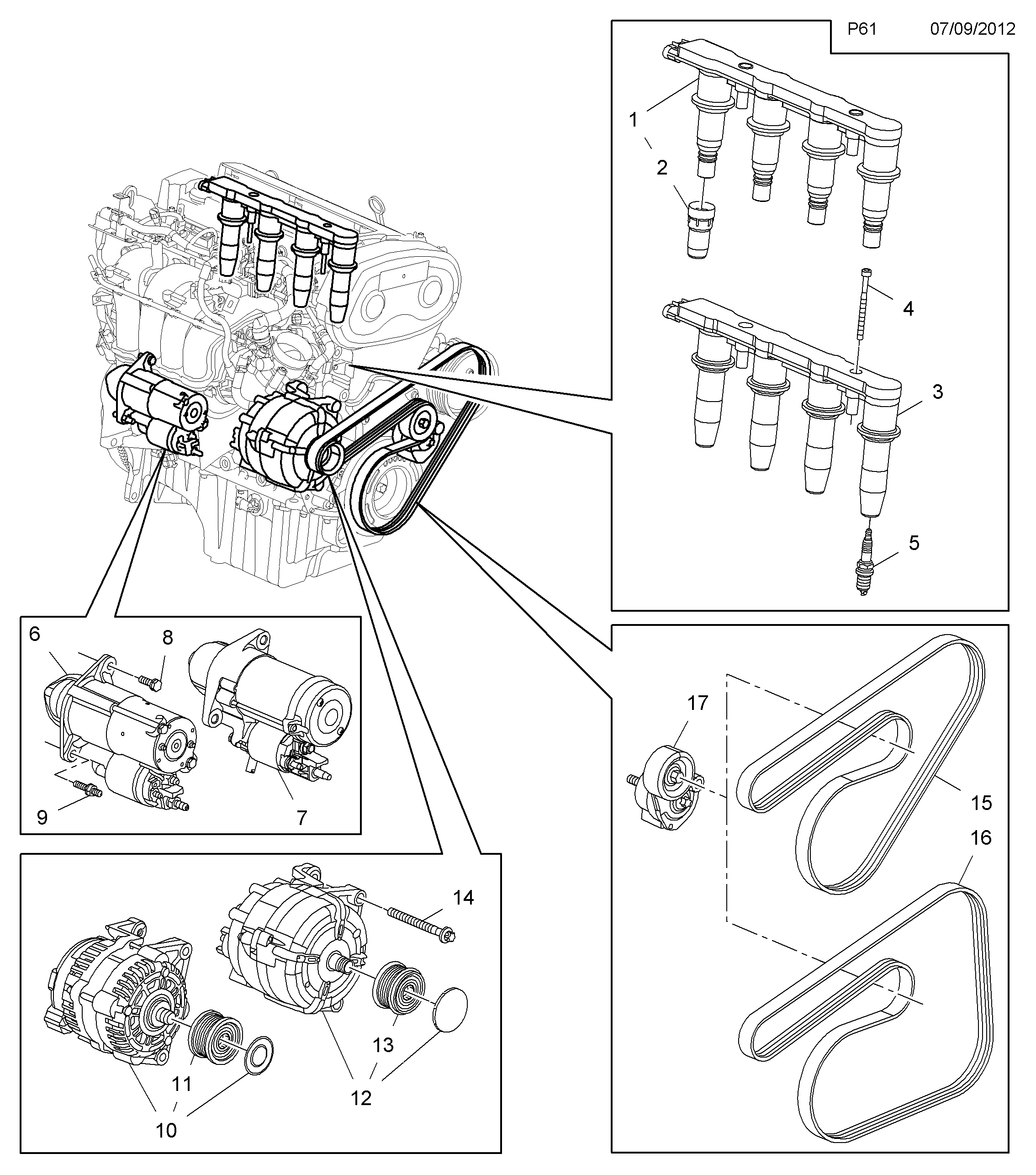 Opel 12 04 177 - Puleggia cinghia, Alternatore autozon.pro