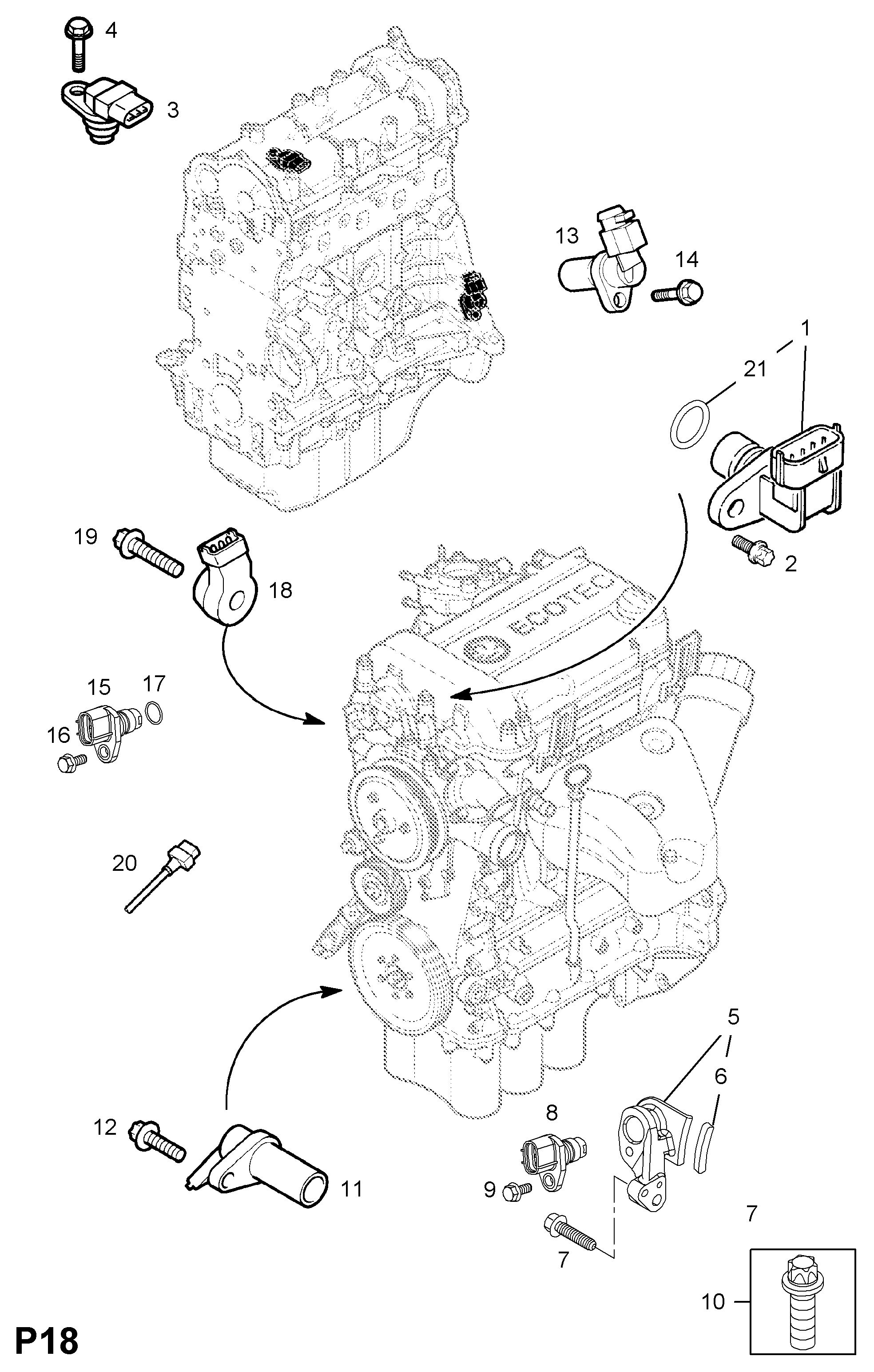 Opel 62 35 685 - Generatore di impulsi, Albero a gomiti autozon.pro