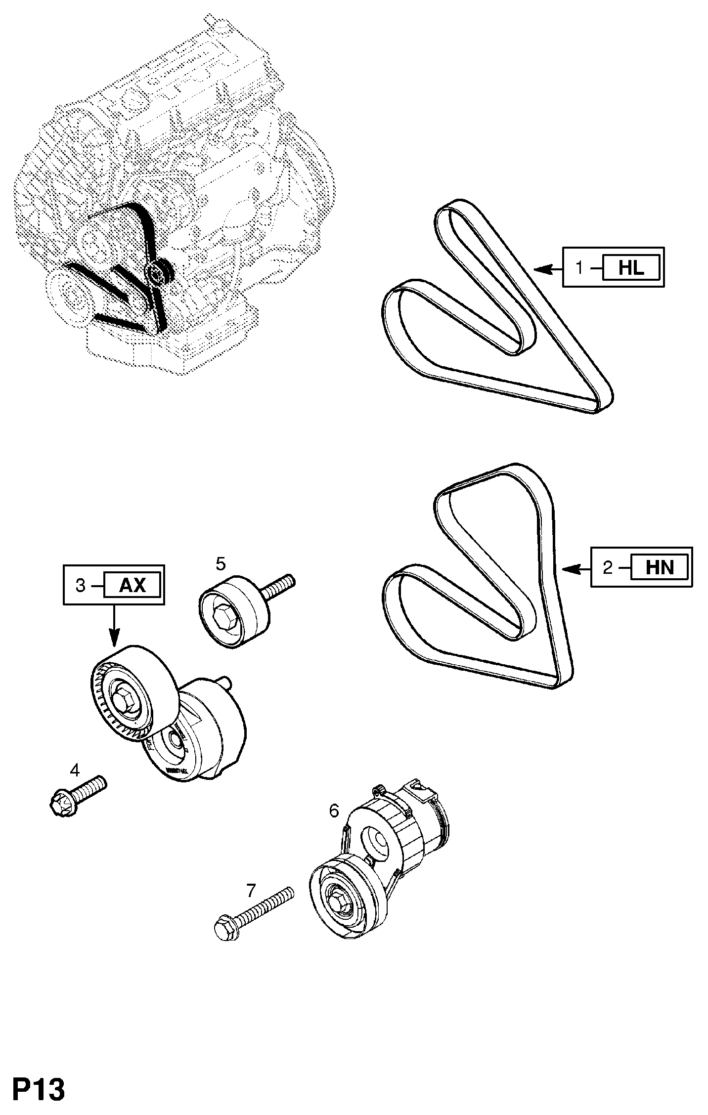 Opel 63 40 616 - Cinghia Poly-V autozon.pro