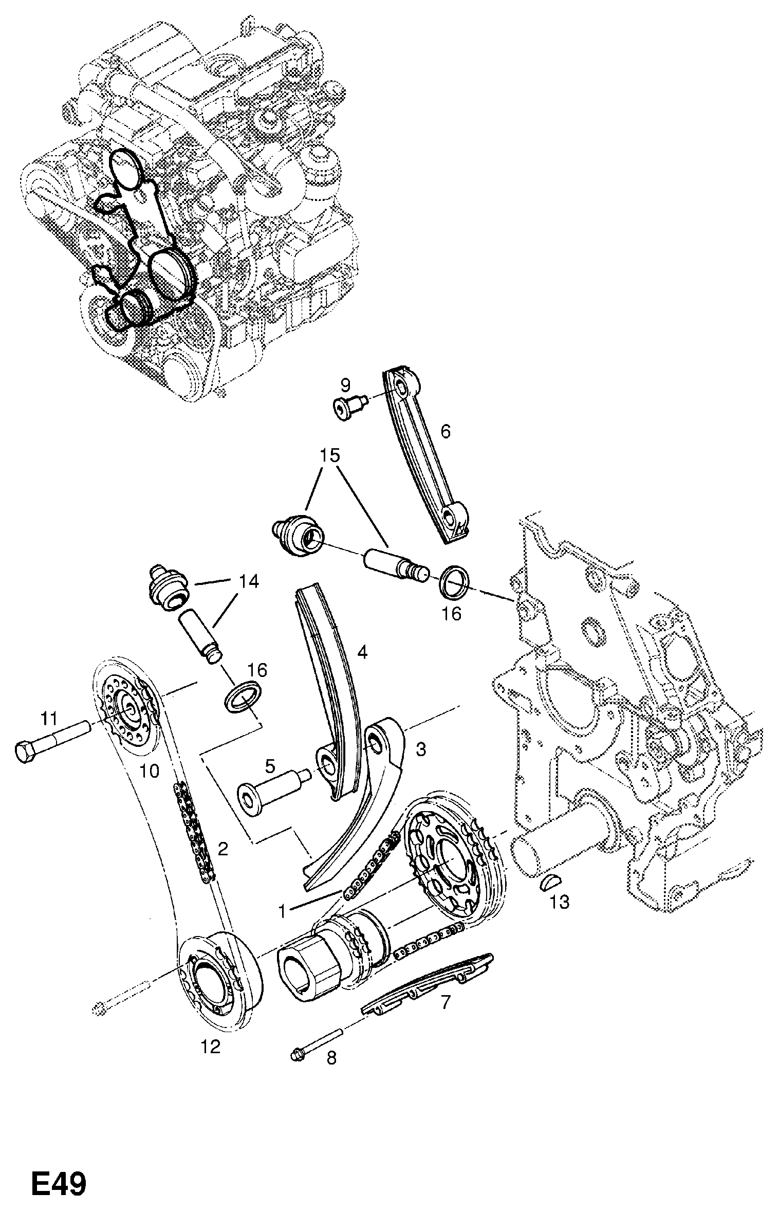 Opel 20 86 778 - Kit catena distribuzione autozon.pro