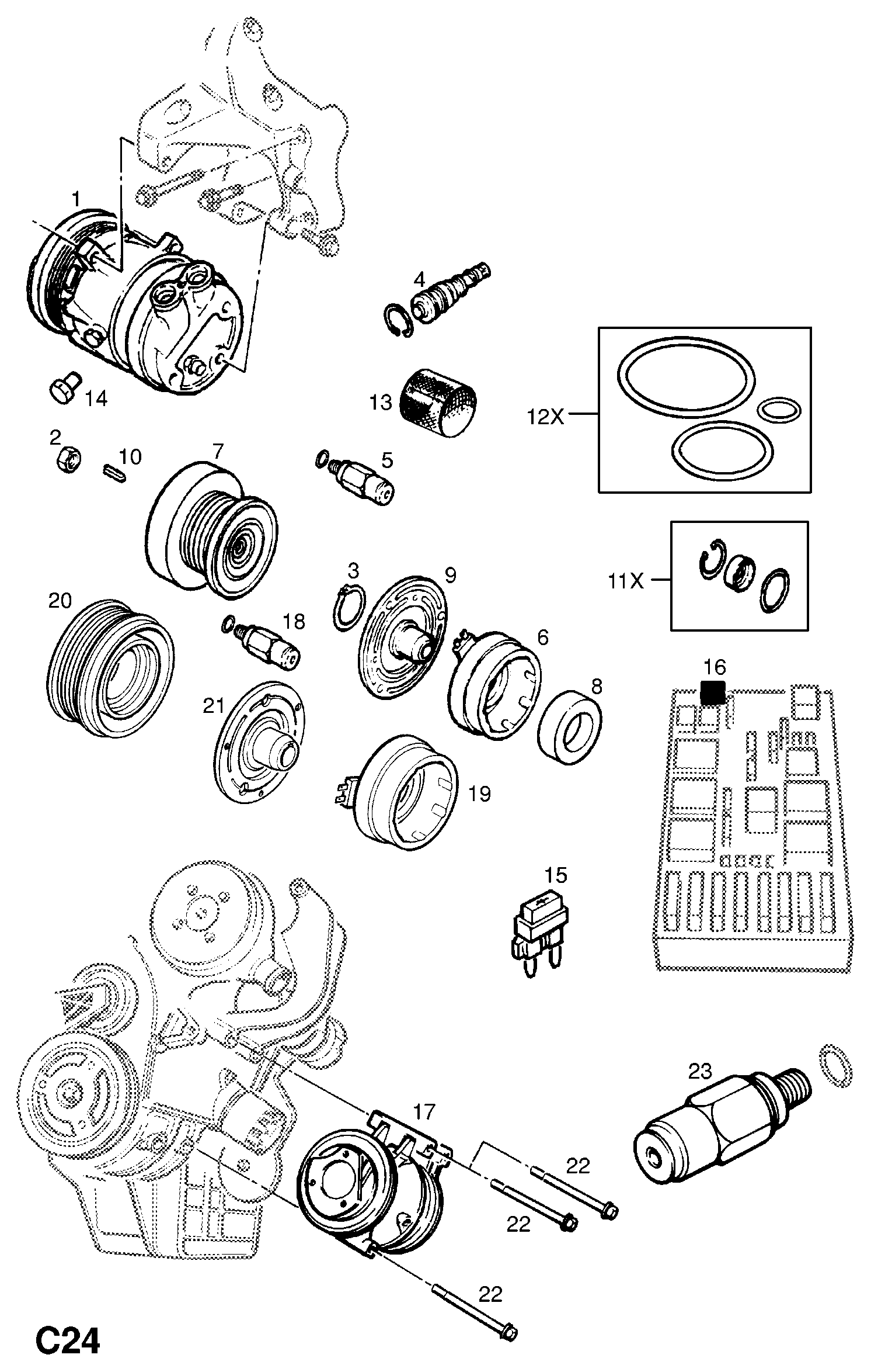 OM 1854095 - Compressore, Climatizzatore autozon.pro