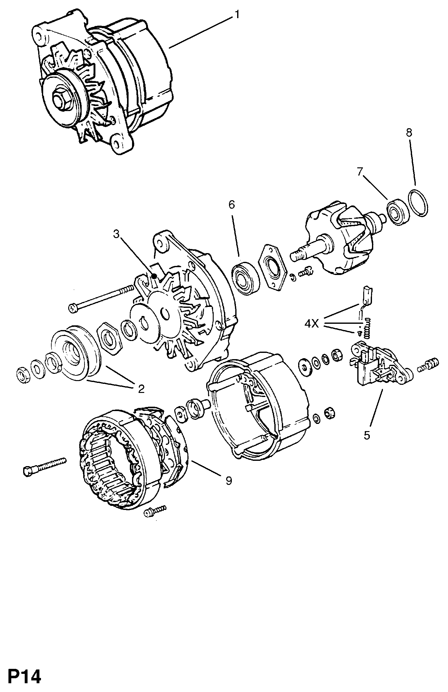 Vauxhall 12 04 252 - Regolatore alternatore autozon.pro