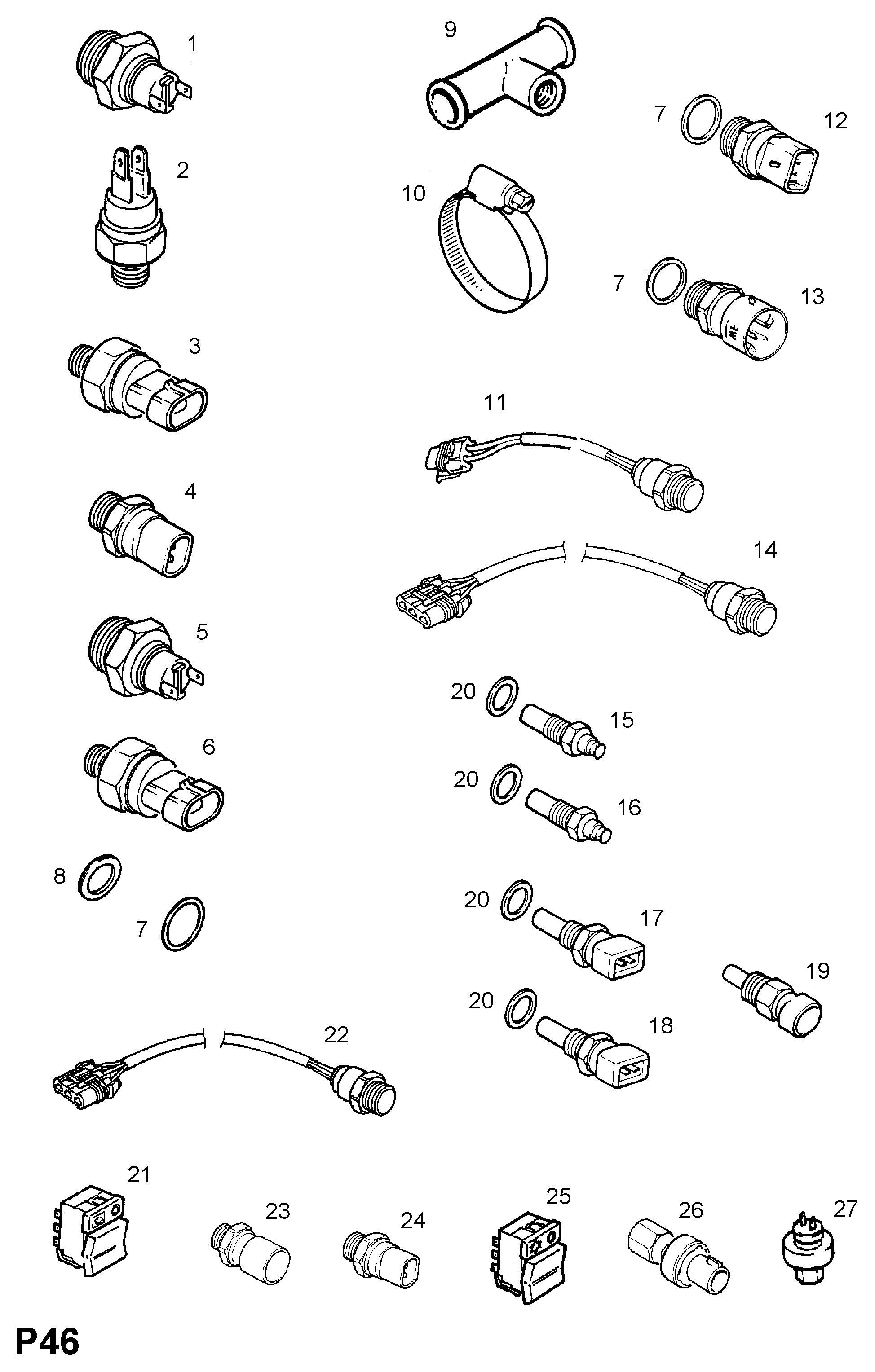 Opel 13 42 568 - Sensore, Temperatura refrigerante autozon.pro