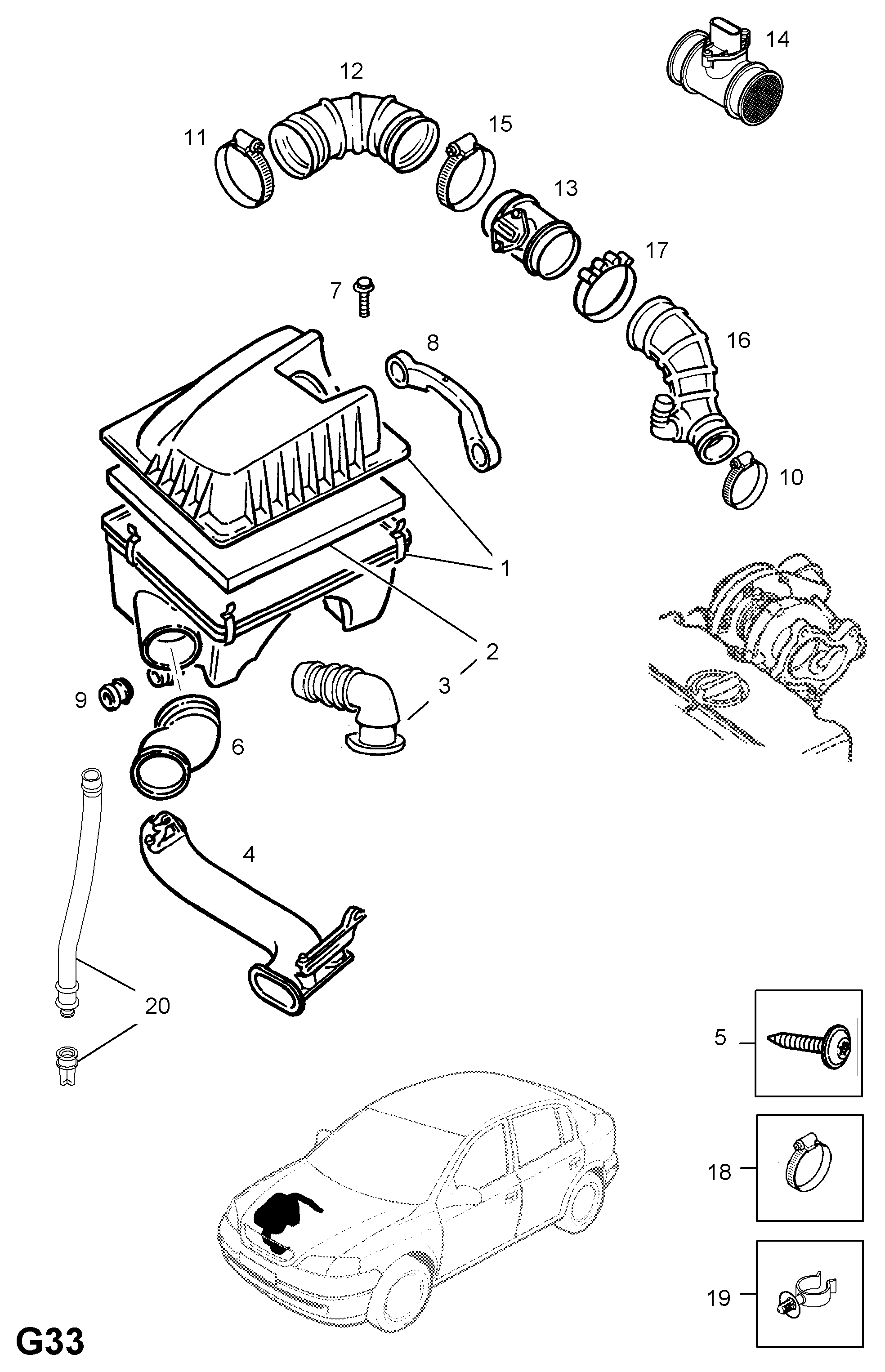 Opel 5834033 - Filtro aria autozon.pro