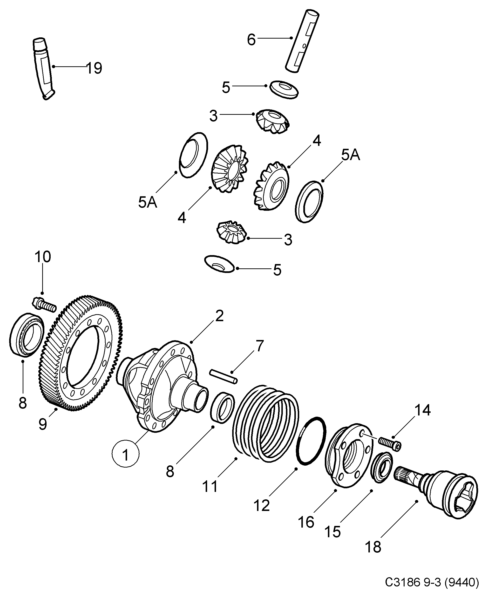 Opel 55353153 - Anello tenuta, Differenziale autozon.pro