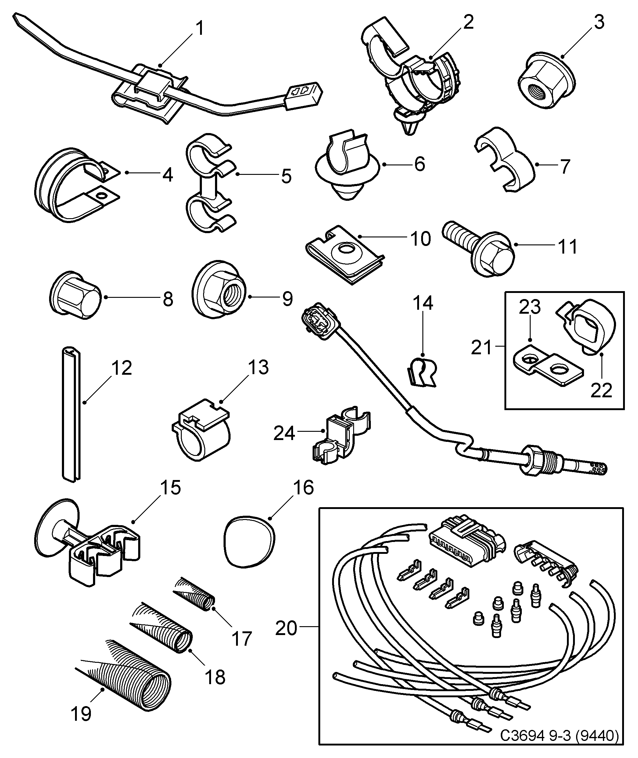 Opel 93189918 - Kit riparazione cavi, Iniettore autozon.pro