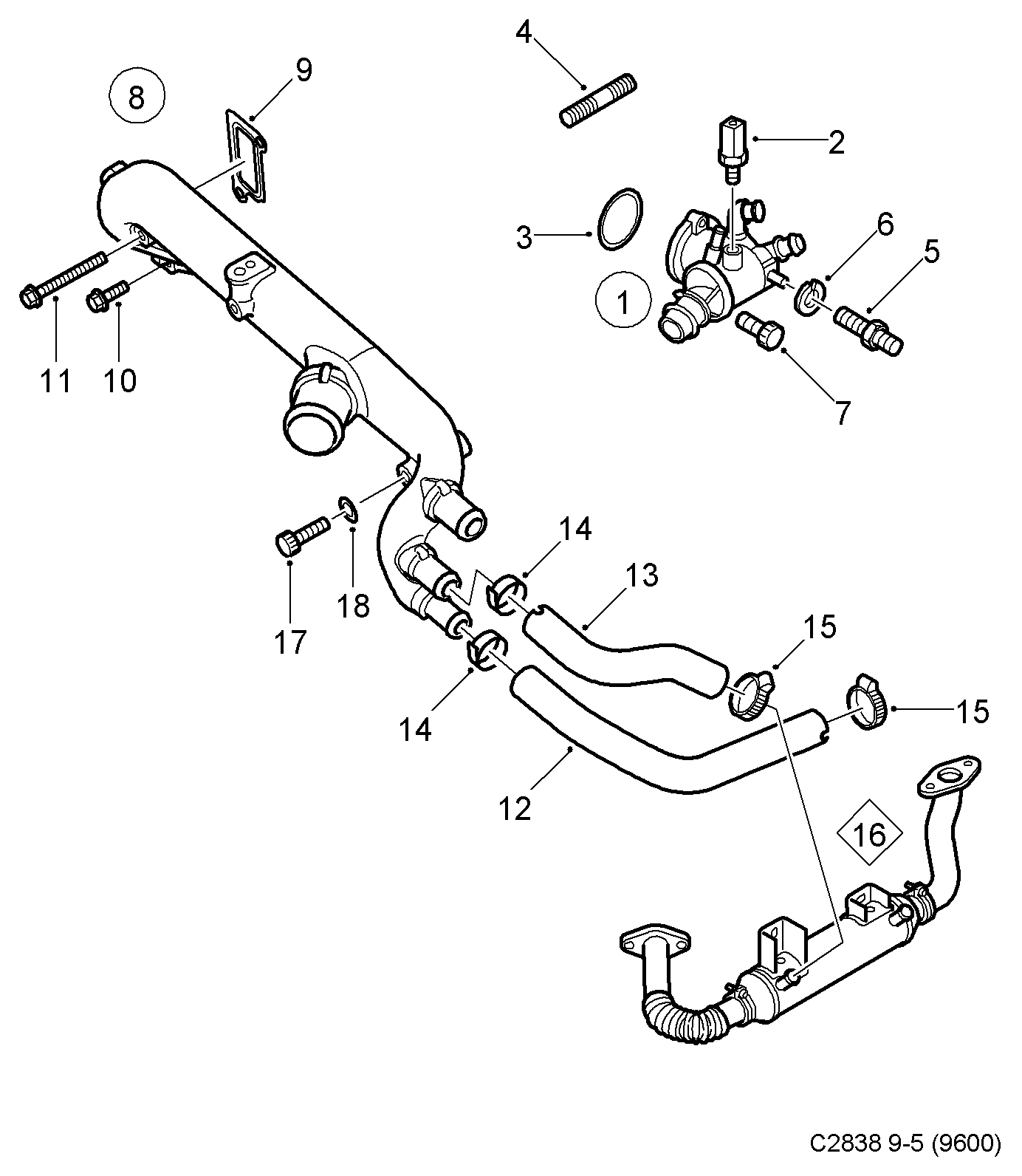 Opel 93184155 - Sensore, Temperatura refrigerante autozon.pro