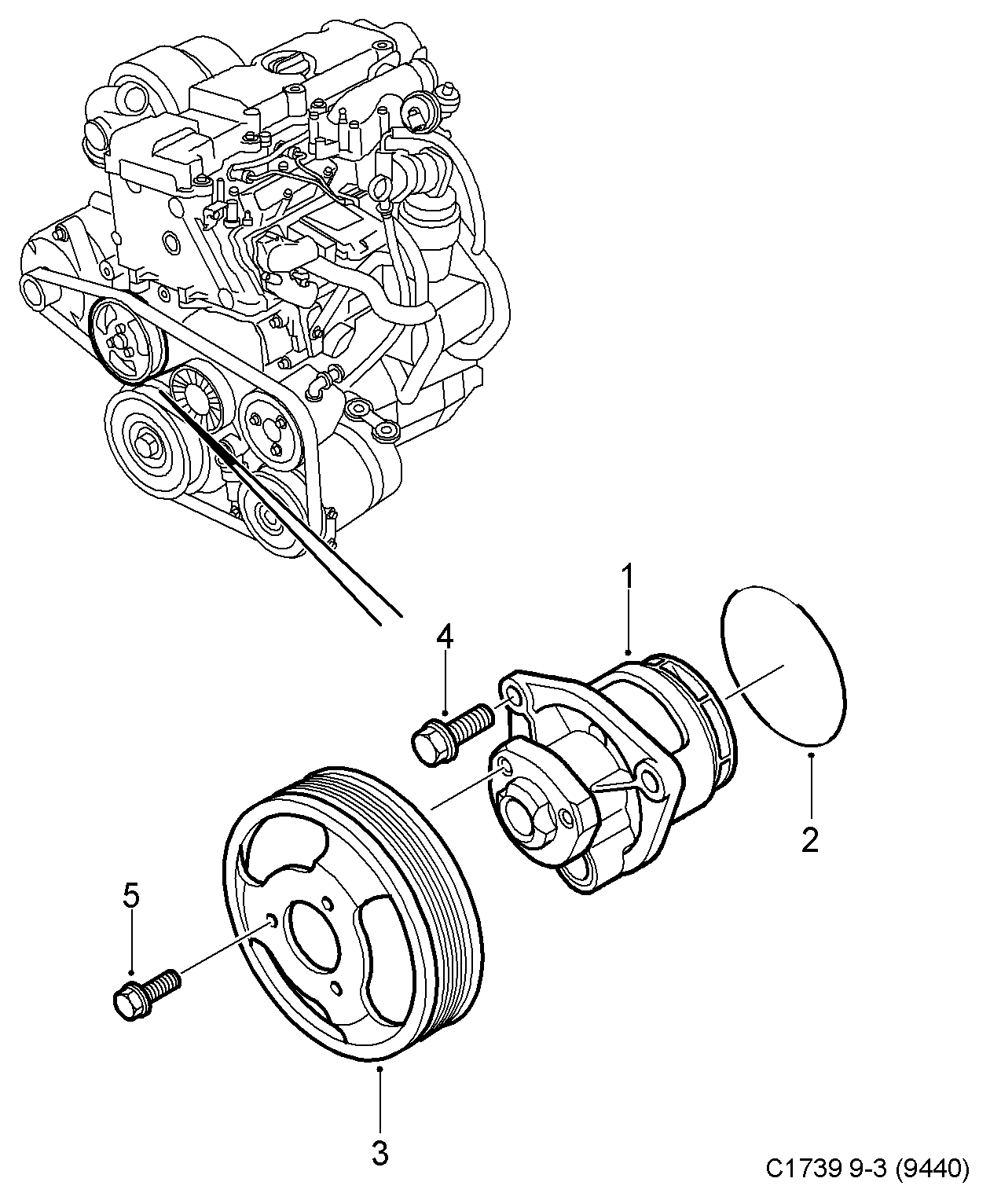 Opel 93182043 - Pompa acqua autozon.pro