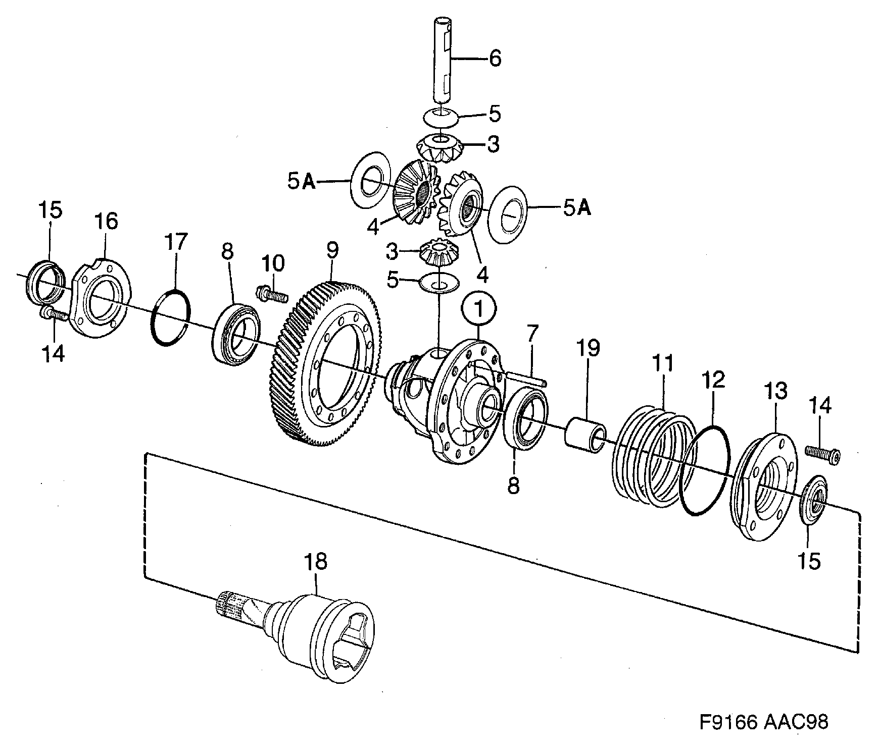 SAAB 5448469 - Anello tenuta, Differenziale autozon.pro