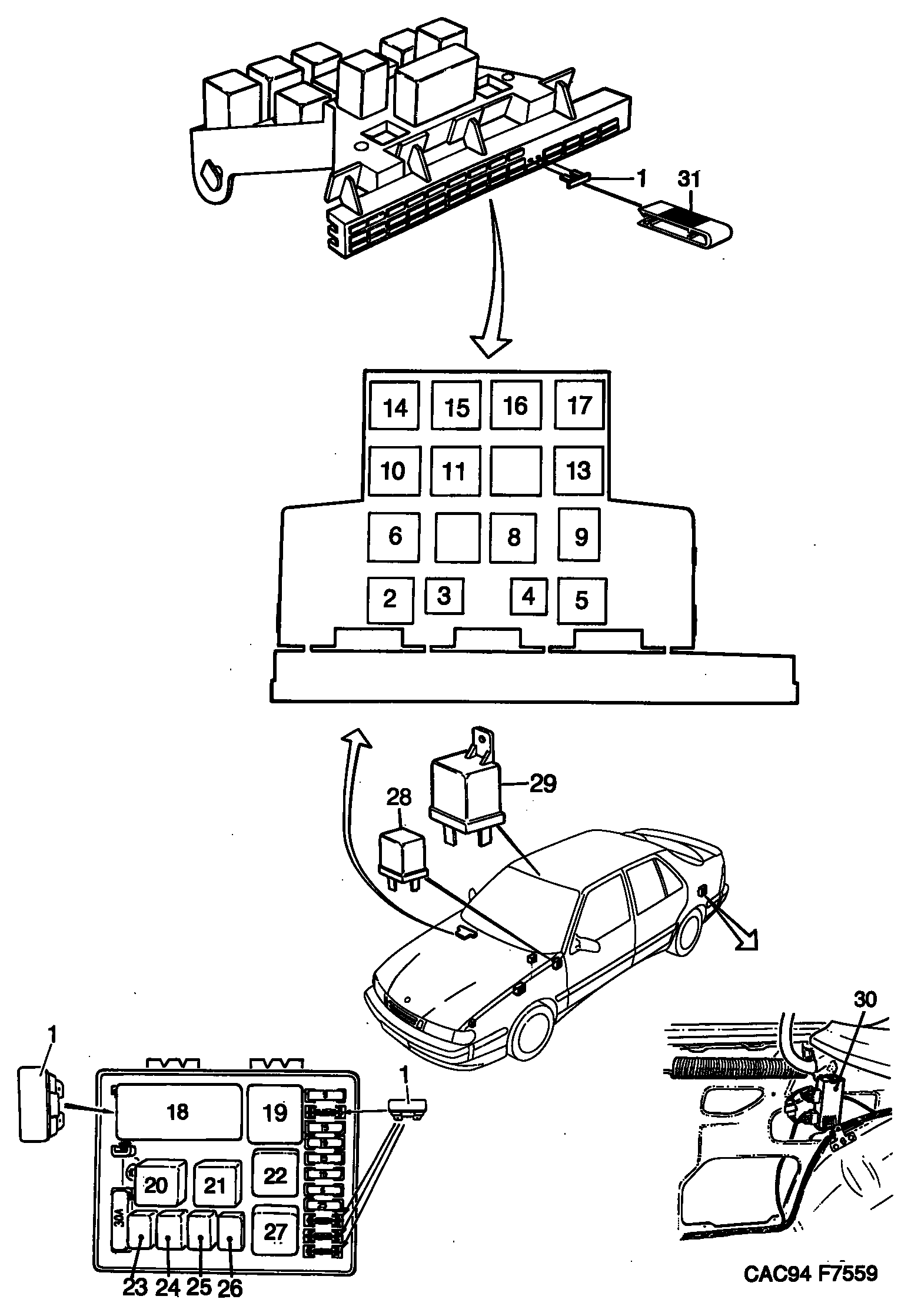 SAAB 8522310 - Relè, Corrente di lavoro autozon.pro