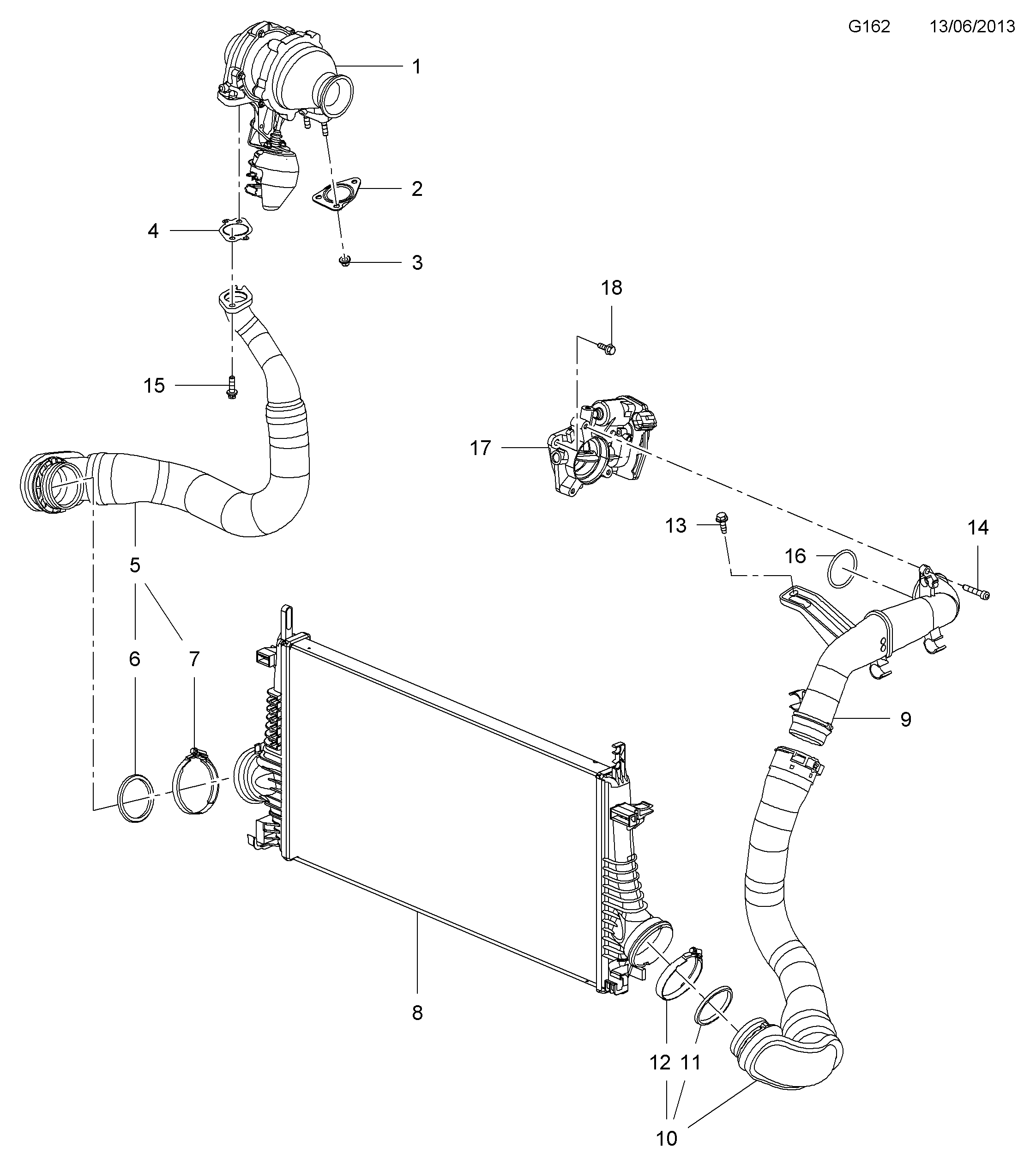 Opel 5860381 - Turbocompressore, Sovralimentazione autozon.pro