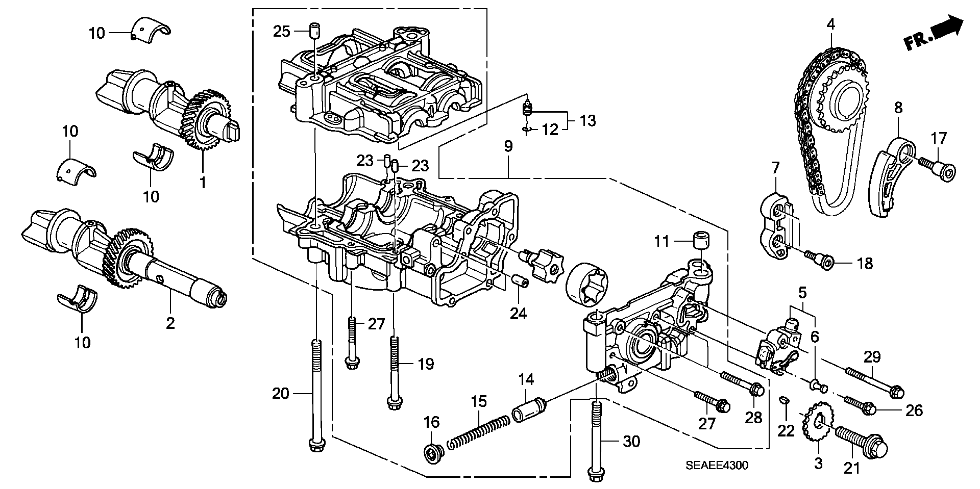 Honda 13432-RMA-E00 - Kit catena distribuzione autozon.pro