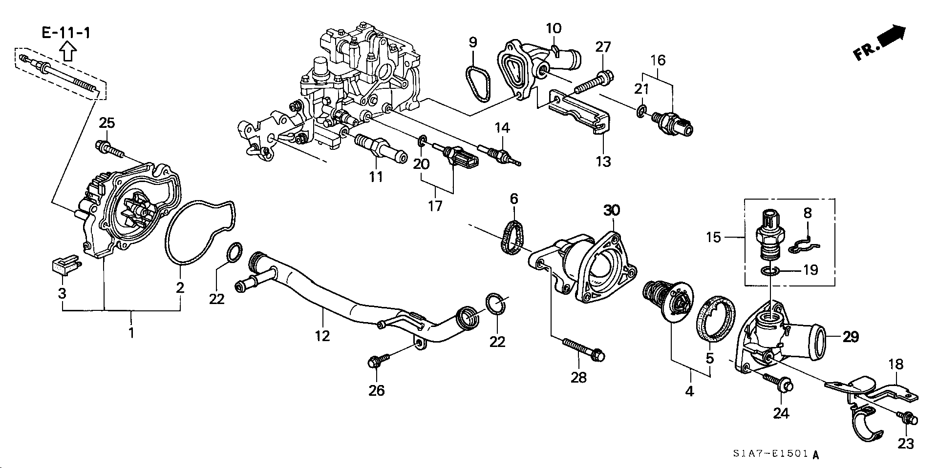 Honda 19301-PDA-E01 - Termostato, Refrigerante autozon.pro