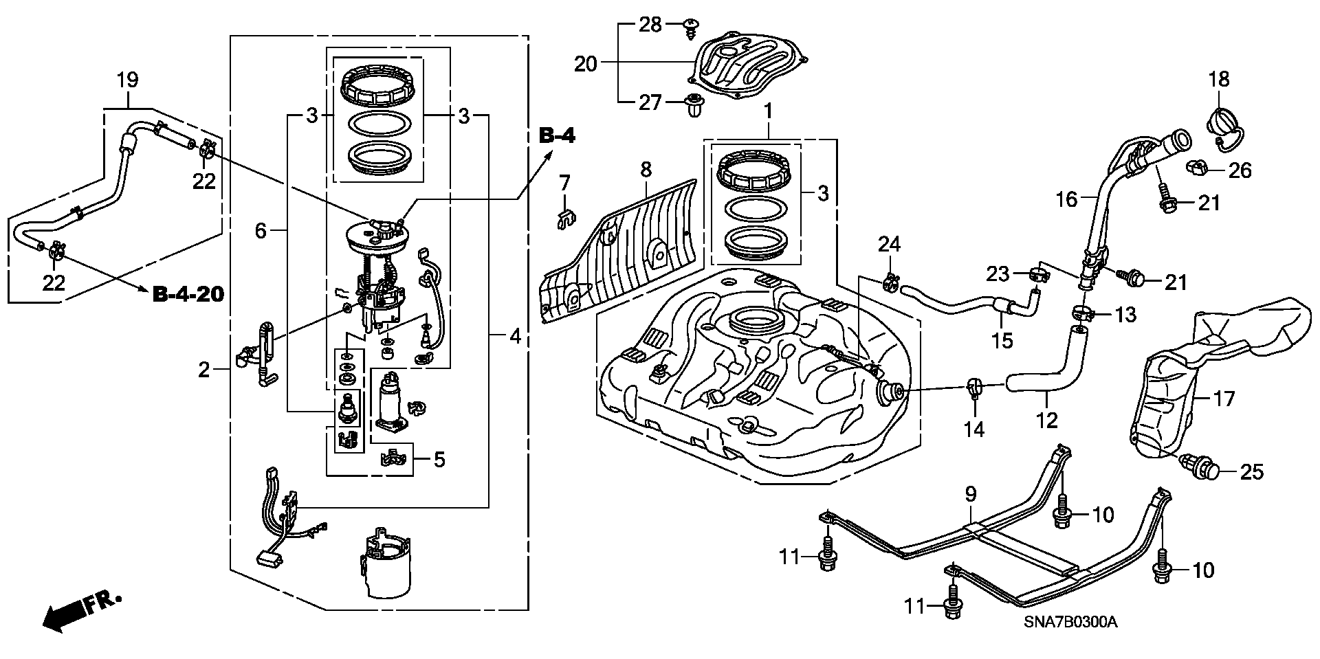 Mitsubishi 17048SNA000 - STRAINER SET, FUEL autozon.pro