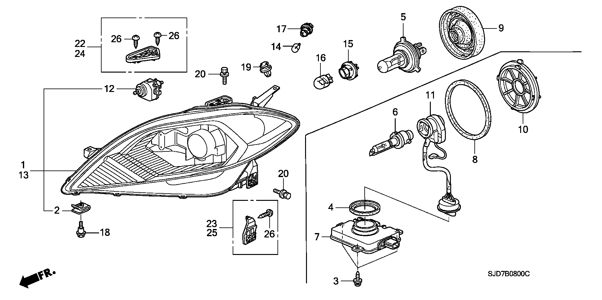 Honda 33115-SM4-003 - Lampadina, Fendinebbia autozon.pro