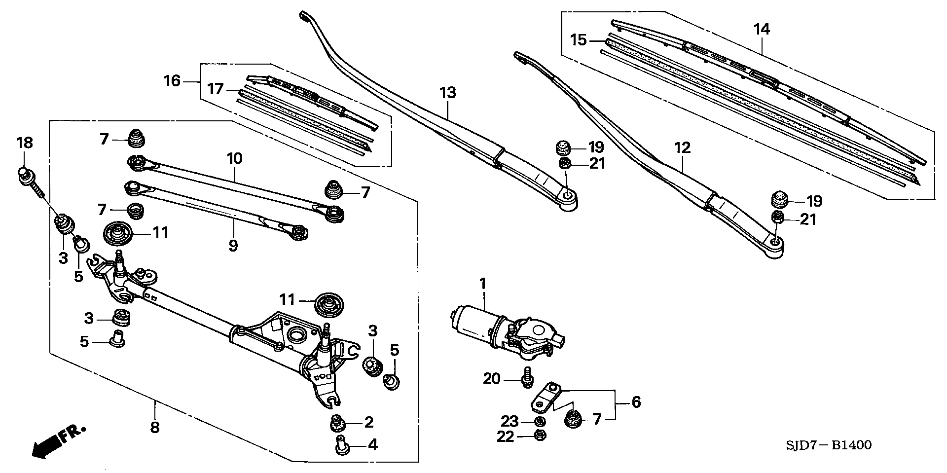 Honda 76630-SJD-G01 - Spazzola tergi autozon.pro