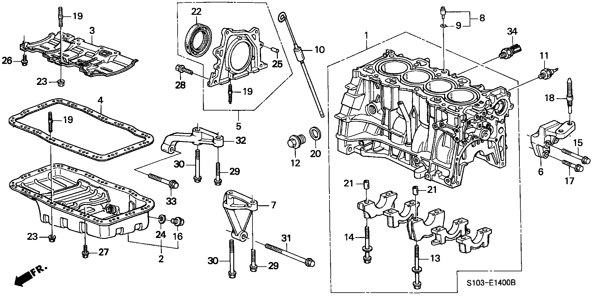 Honda 91214P2FA01 - Paraolio, Albero a gomiti autozon.pro