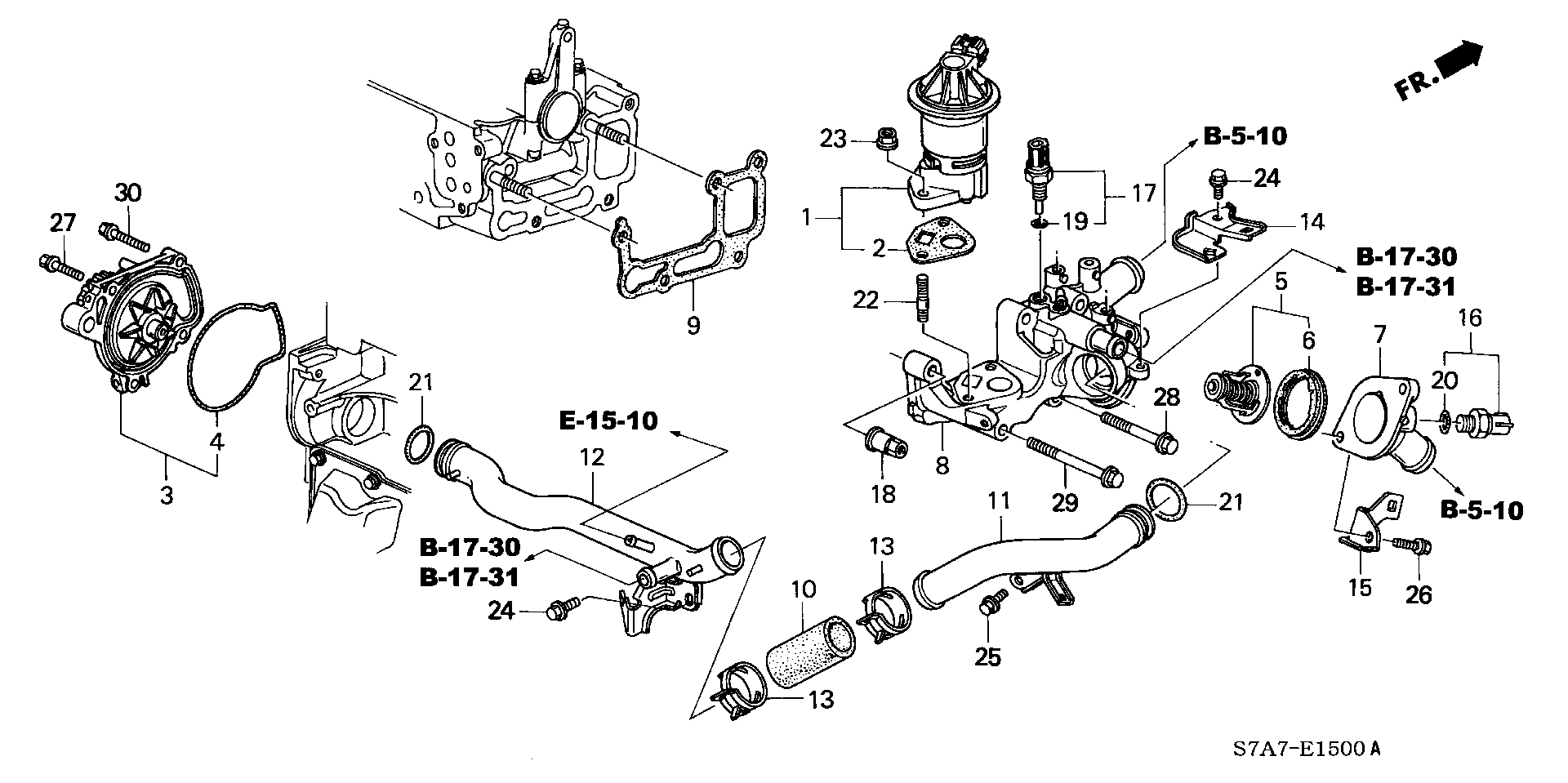 Honda 19301-PLC-315 - Termostato, Refrigerante autozon.pro