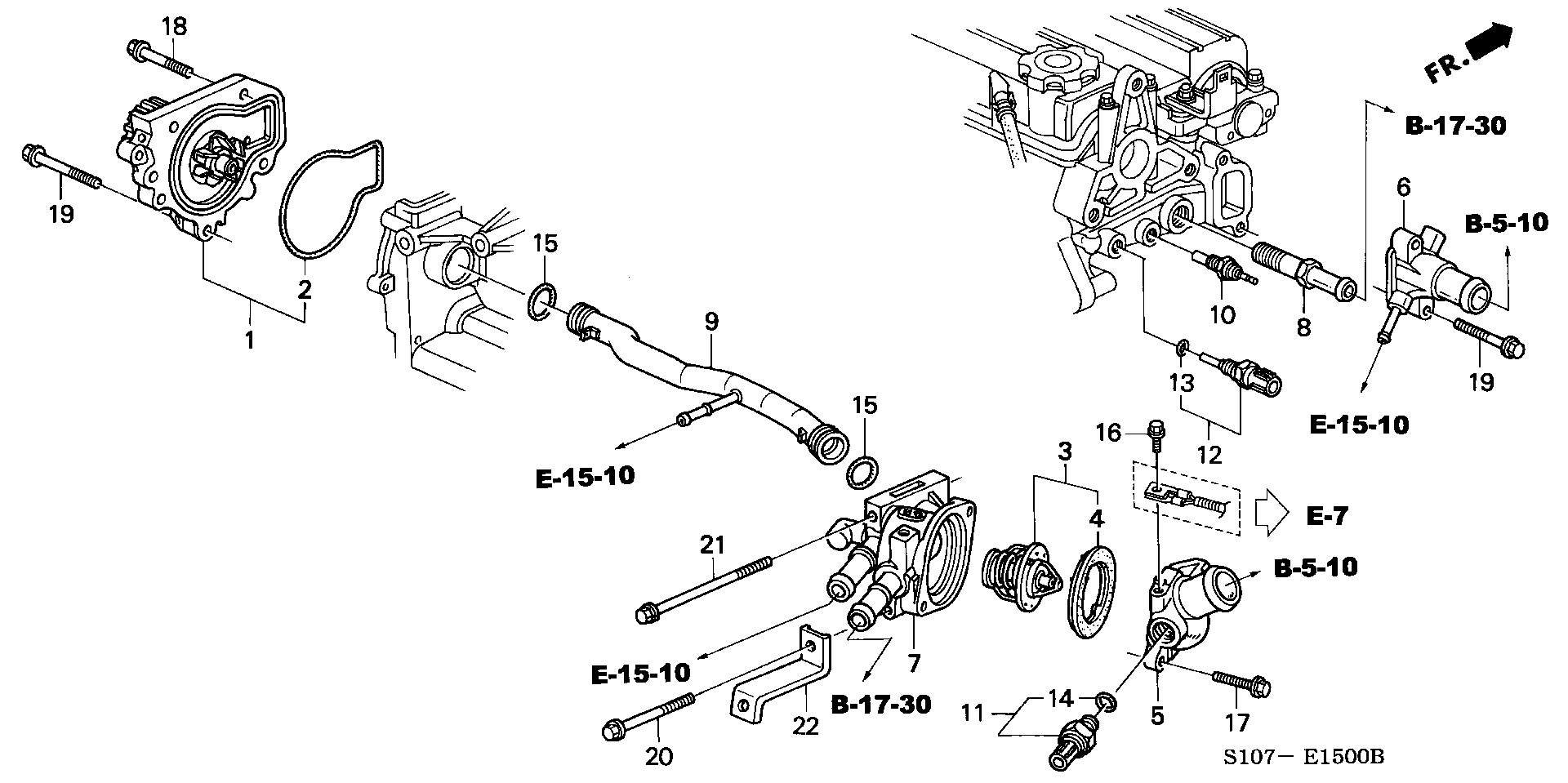 Honda 19301-P08-315 - Termostato, Refrigerante autozon.pro