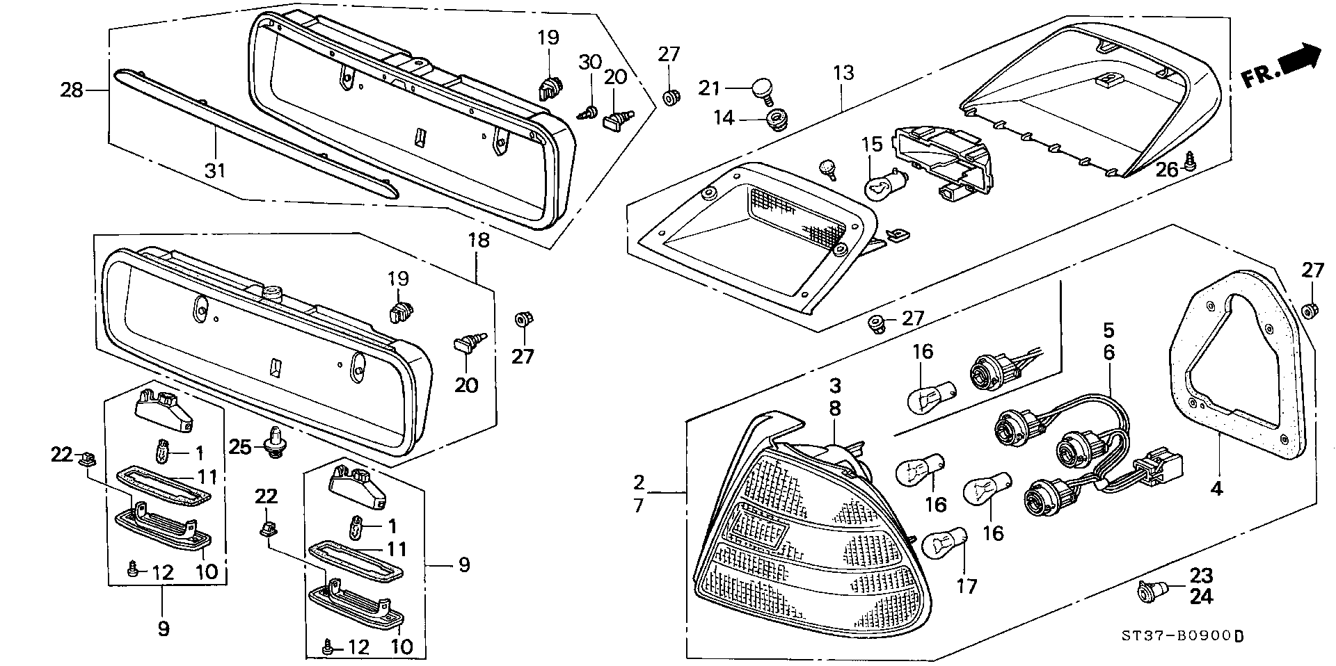 Honda 34911-ST3-E01 - BULB (12V 21-5W) autozon.pro