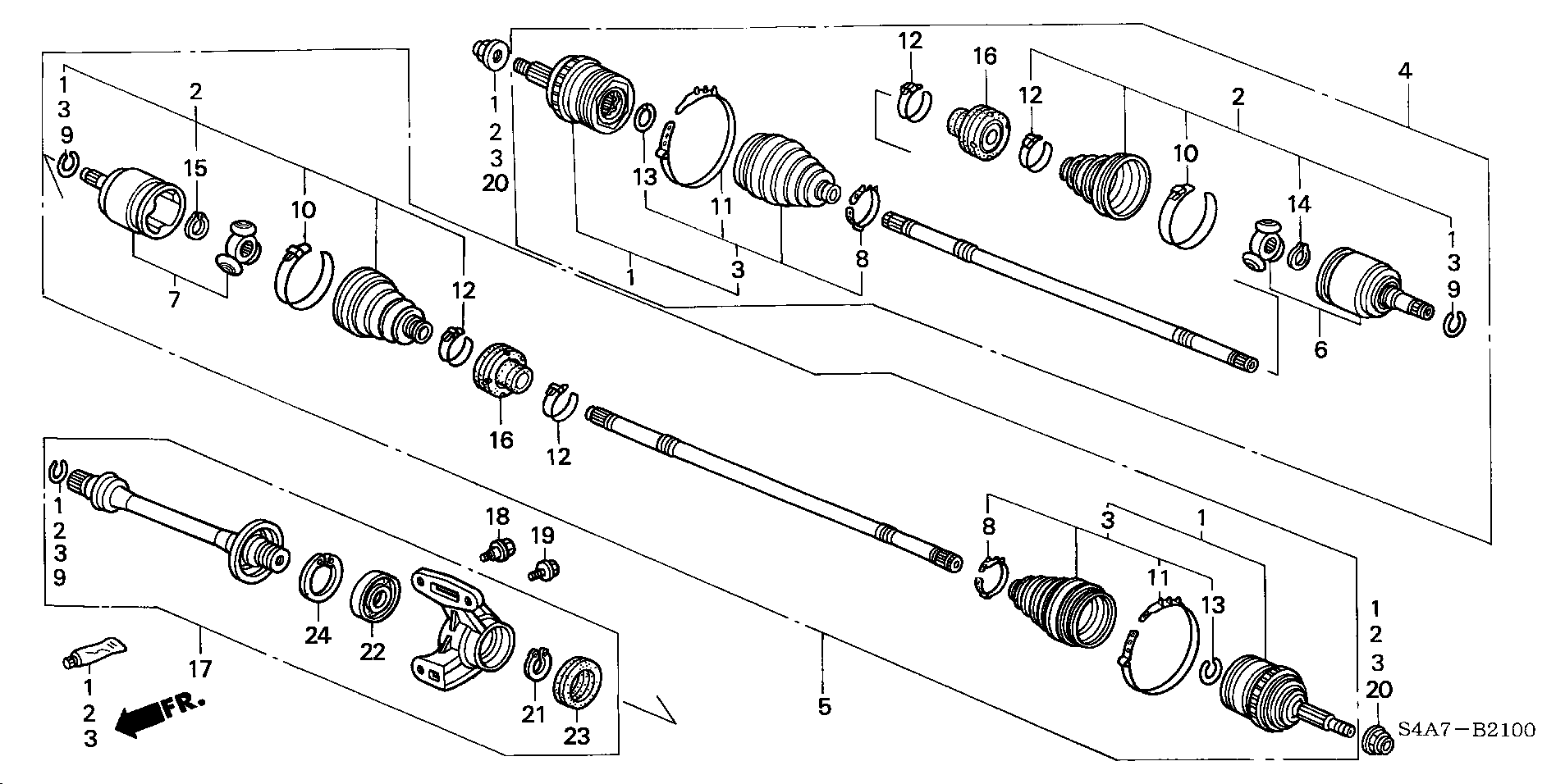 Honda 44017-S1A-E51 - Cuffia, Semiasse autozon.pro