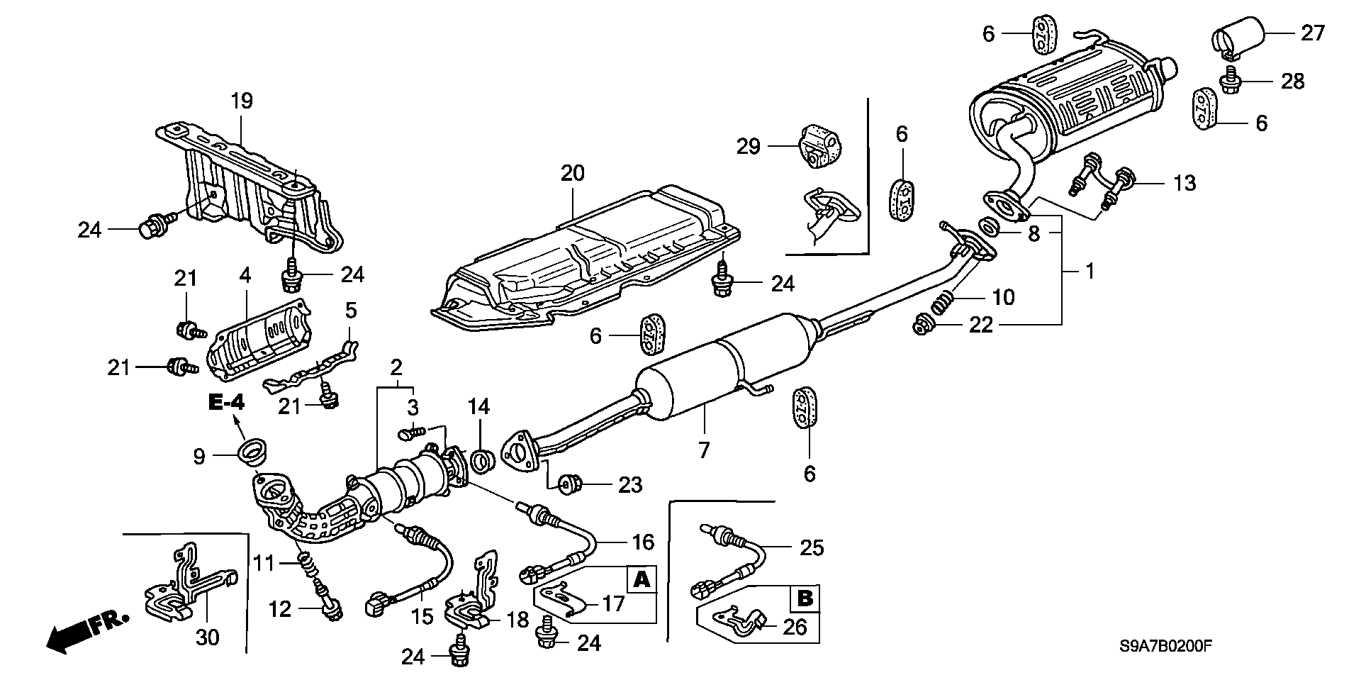 Honda 36531-PNB-G01 - Sonda lambda autozon.pro