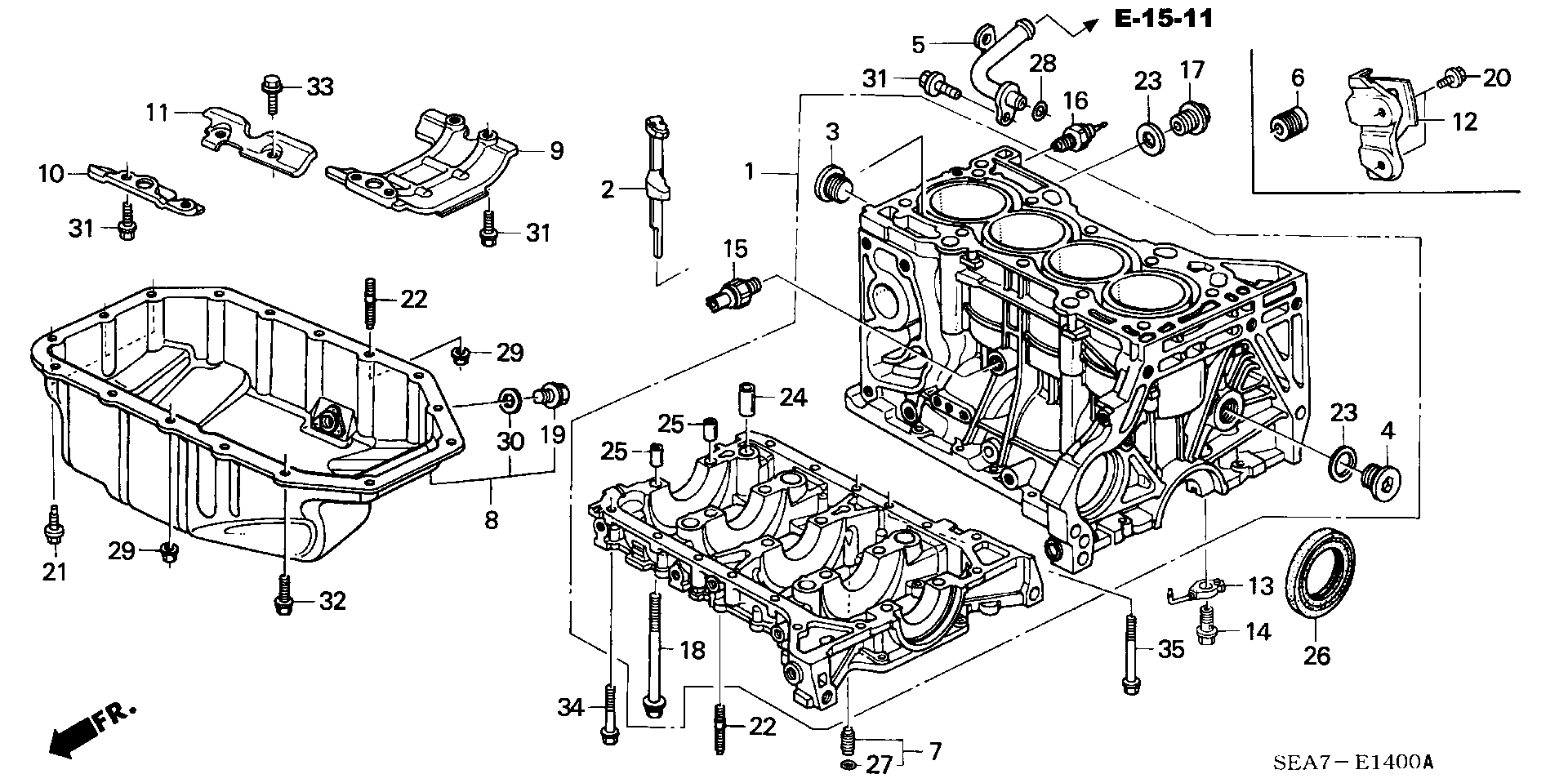 Honda 91214-PWA-003 - Paraolio, Albero a gomiti autozon.pro