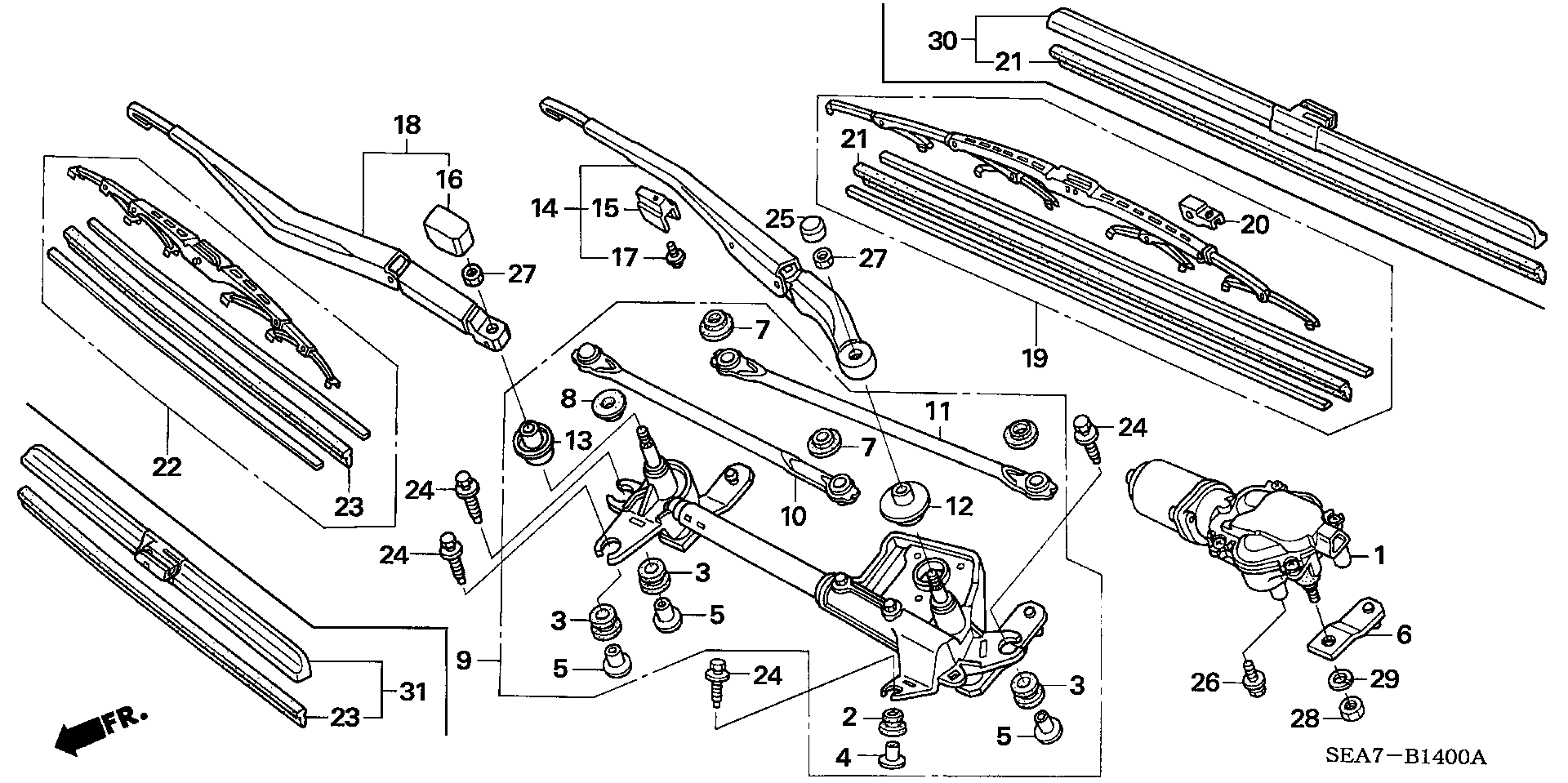 Honda 76620-SEA-G11 - Spazzola tergi autozon.pro