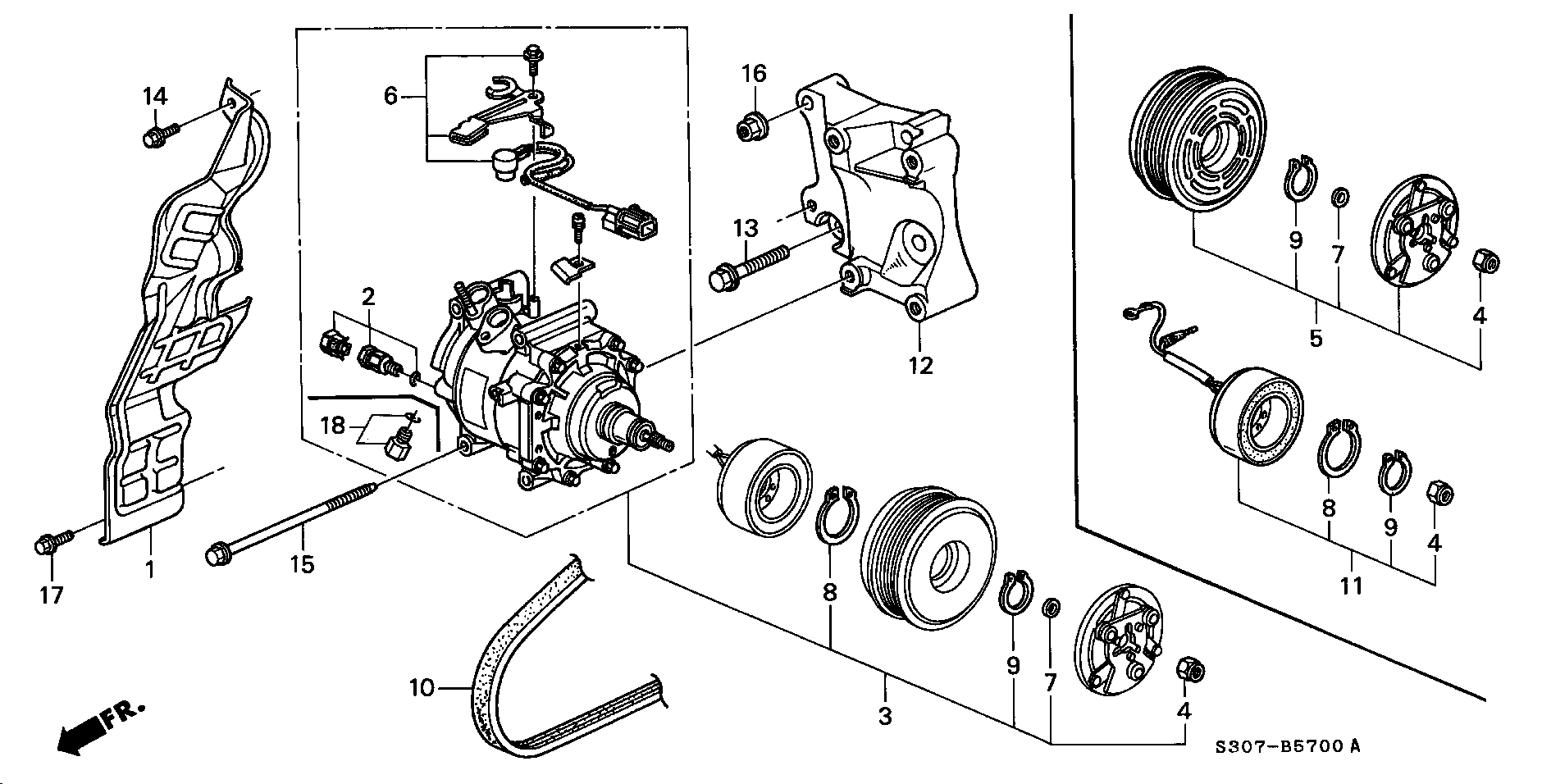 Honda 38920-P13-J01 - Cinghia Poly-V autozon.pro