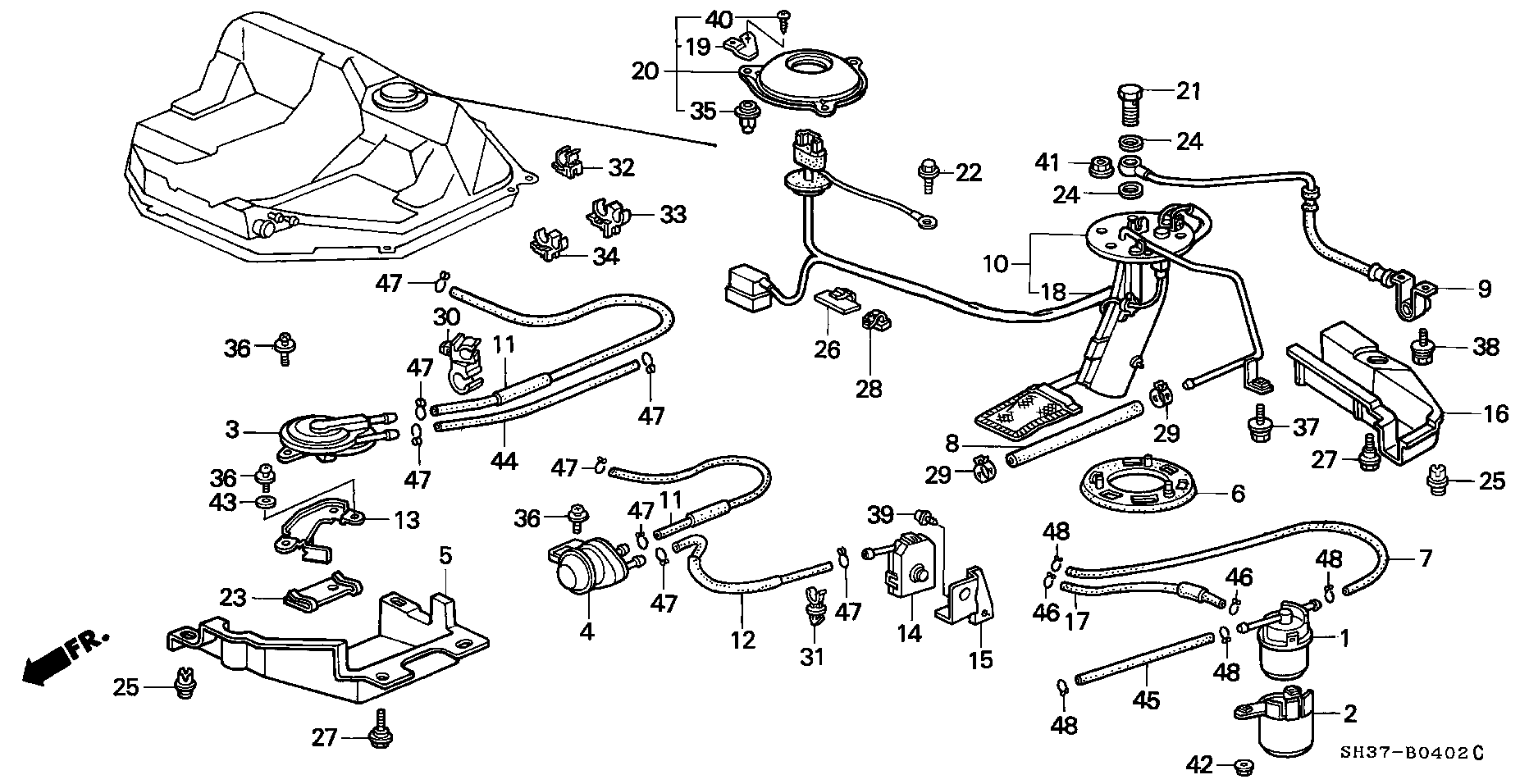 Honda 17708SH3A35 - Pompa carburante autozon.pro