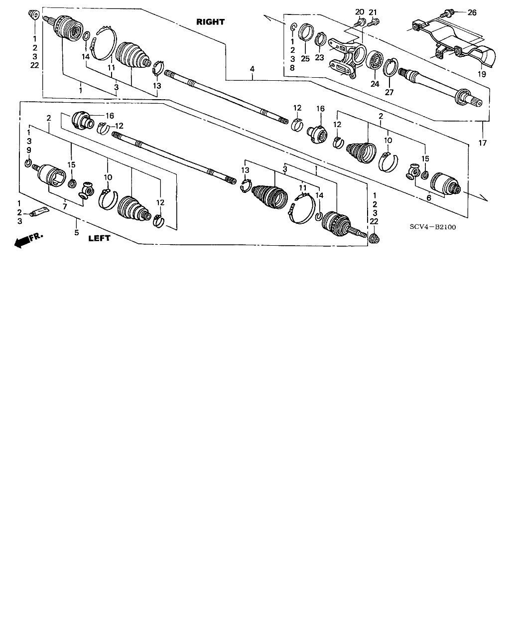 Honda 44018-S0K-C21 - Cuffia, Semiasse autozon.pro