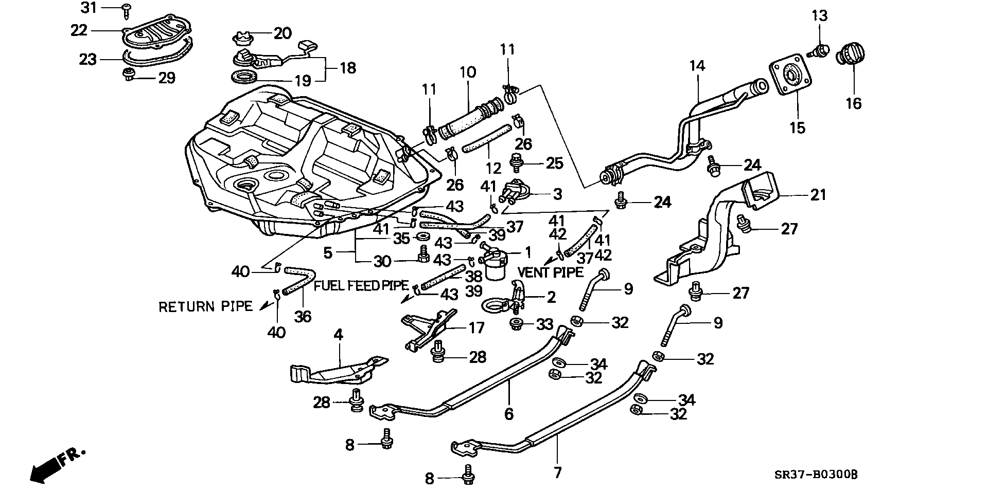 TOYOTA 16900SR3004 - STRAINER COMP., FUEL autozon.pro