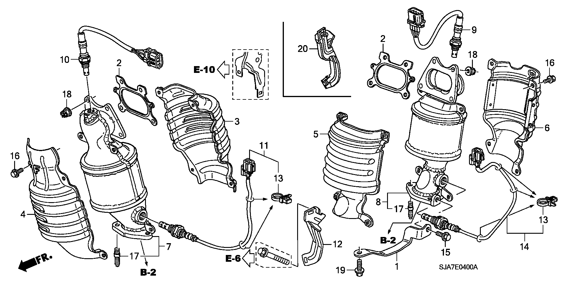 Honda 36532RJA004 - Sonda lambda autozon.pro