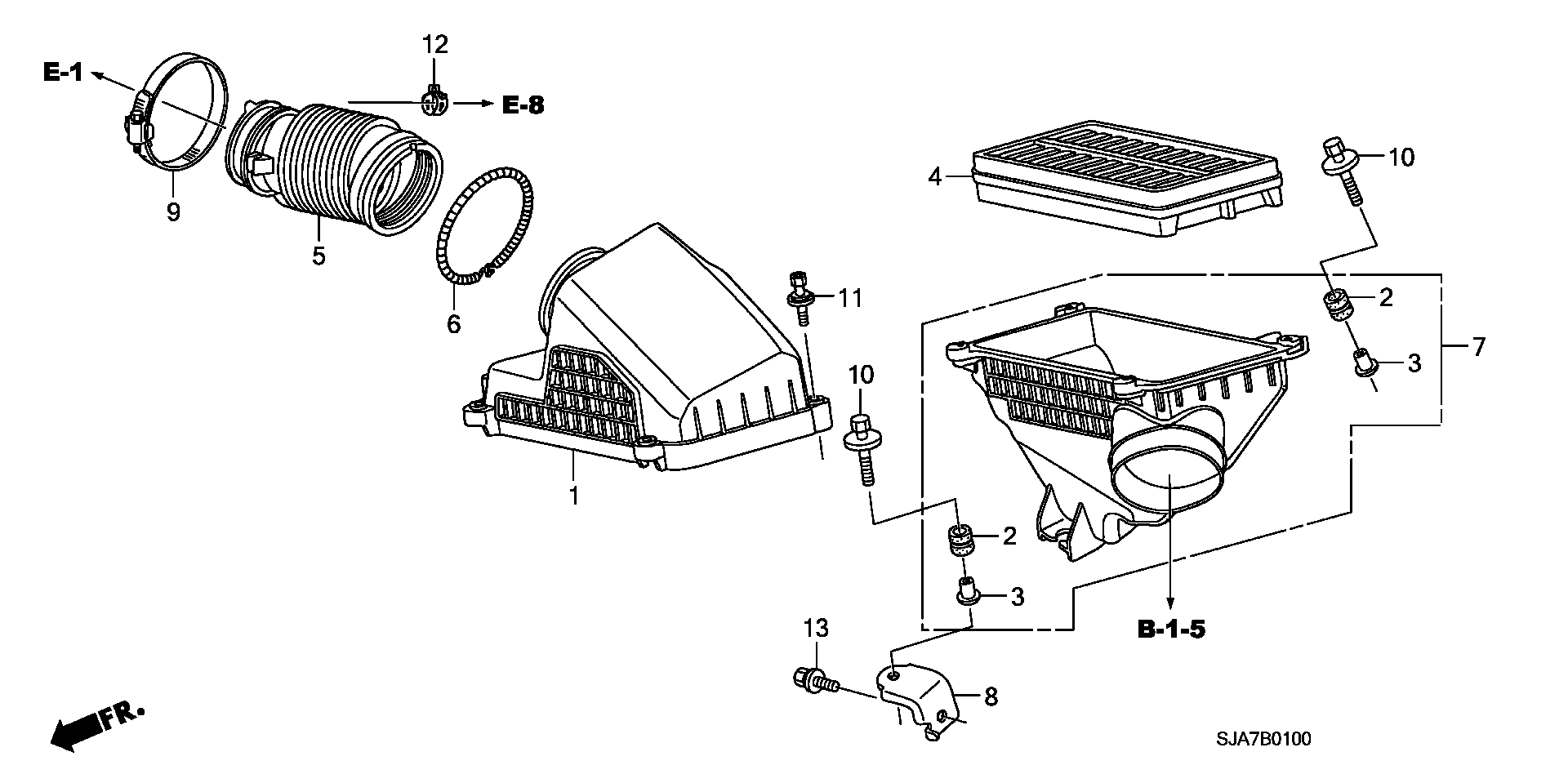 Honda 17220-RDA-A00 - Filtro aria autozon.pro