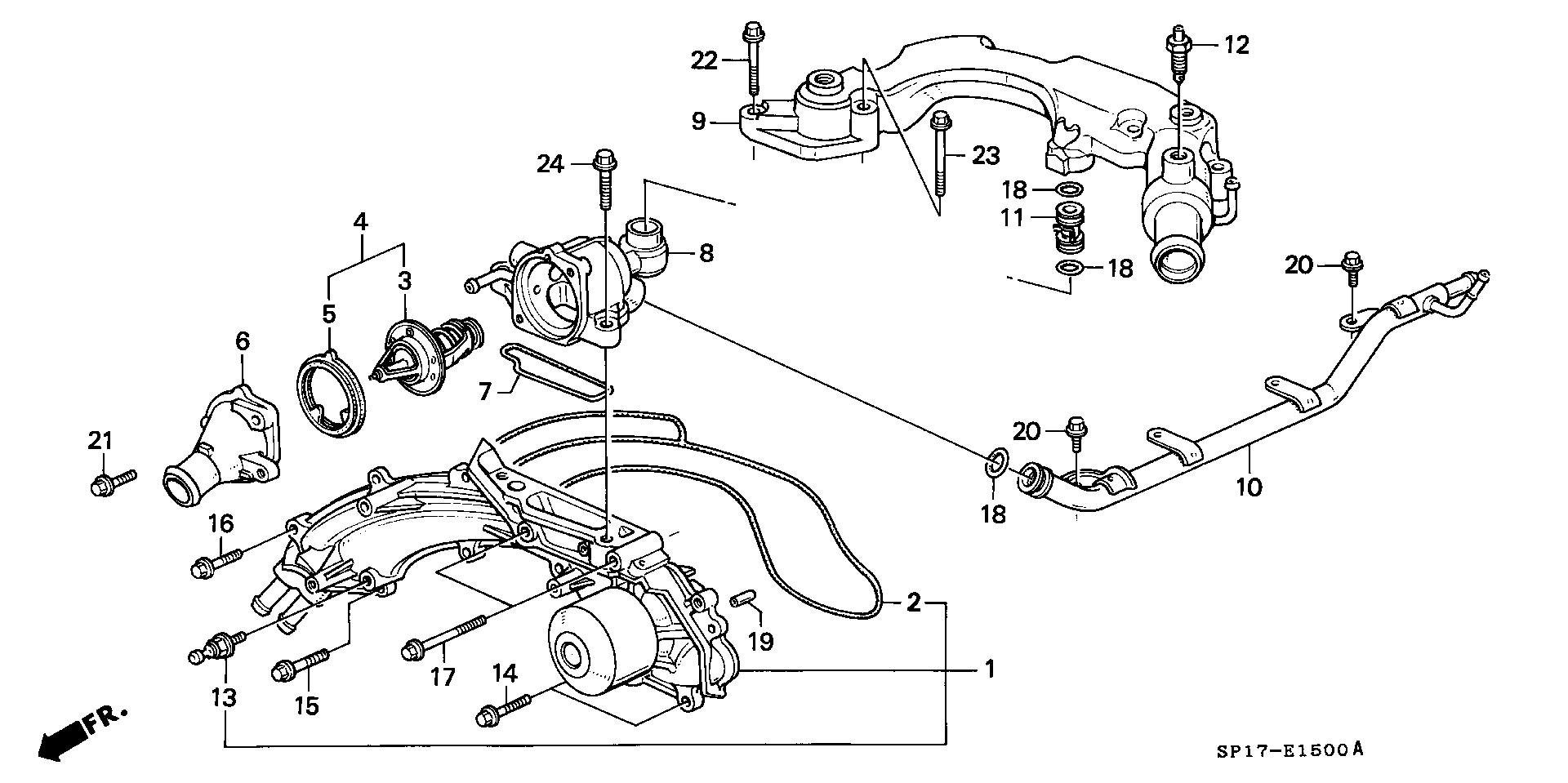 Honda 19300-PR7-A01 - Termostato, Refrigerante autozon.pro